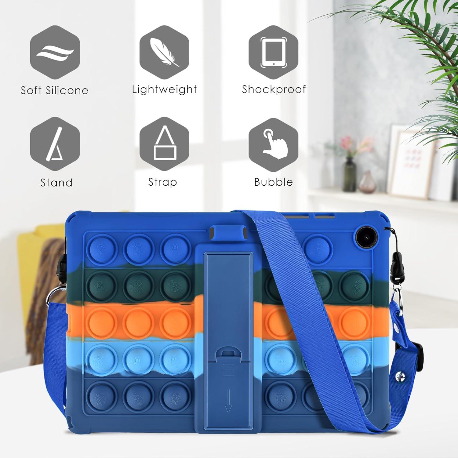 Funda de Silicona DETUOSI para Samsung Galaxy Tab A9 Plus 11" 2023