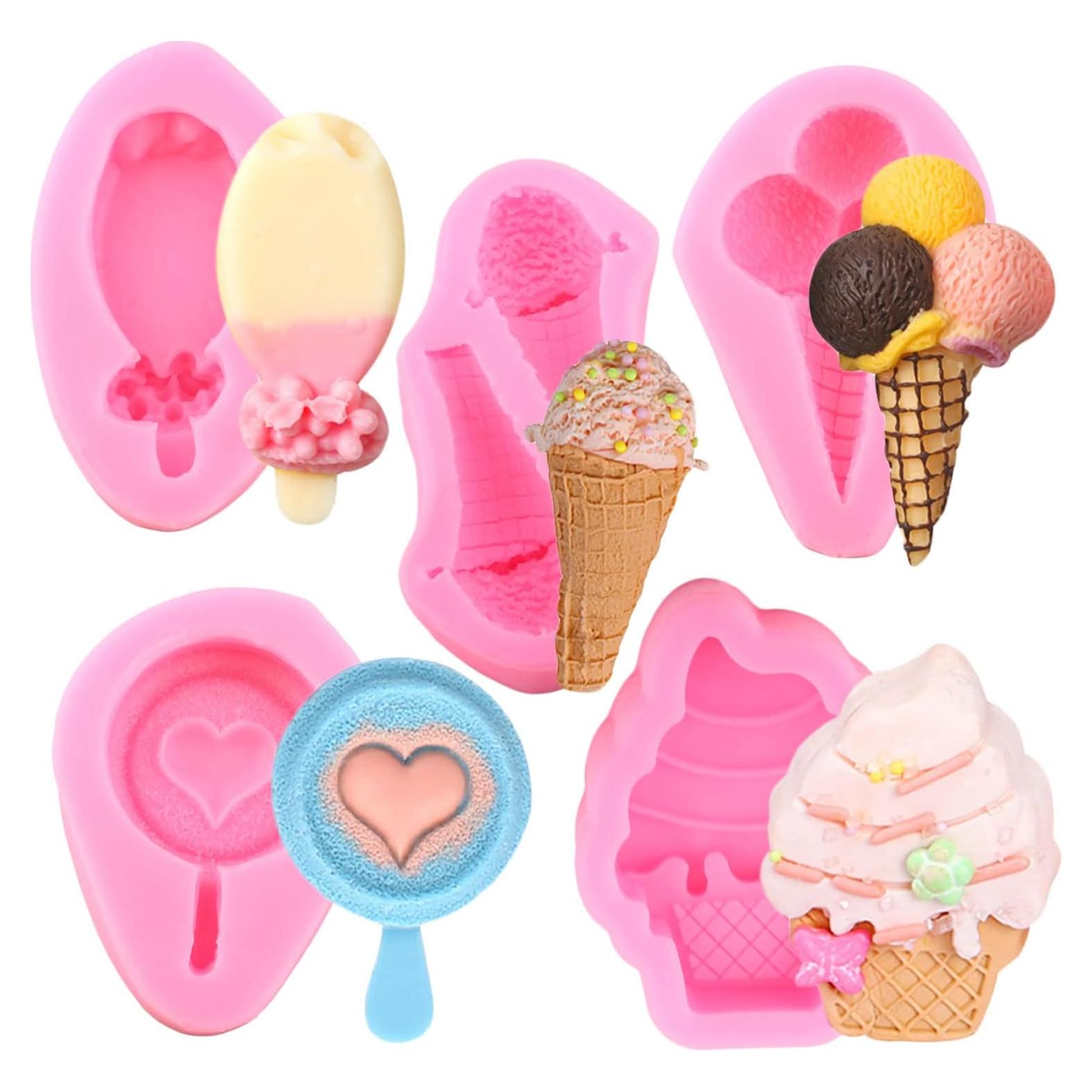 Molde de Silicona para Mini Helados Mujiang - Set de 5