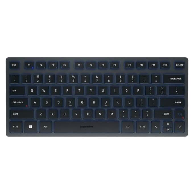 Teclado Inalámbrico Compacto Cherry KW 7100 Bluetooth Azul