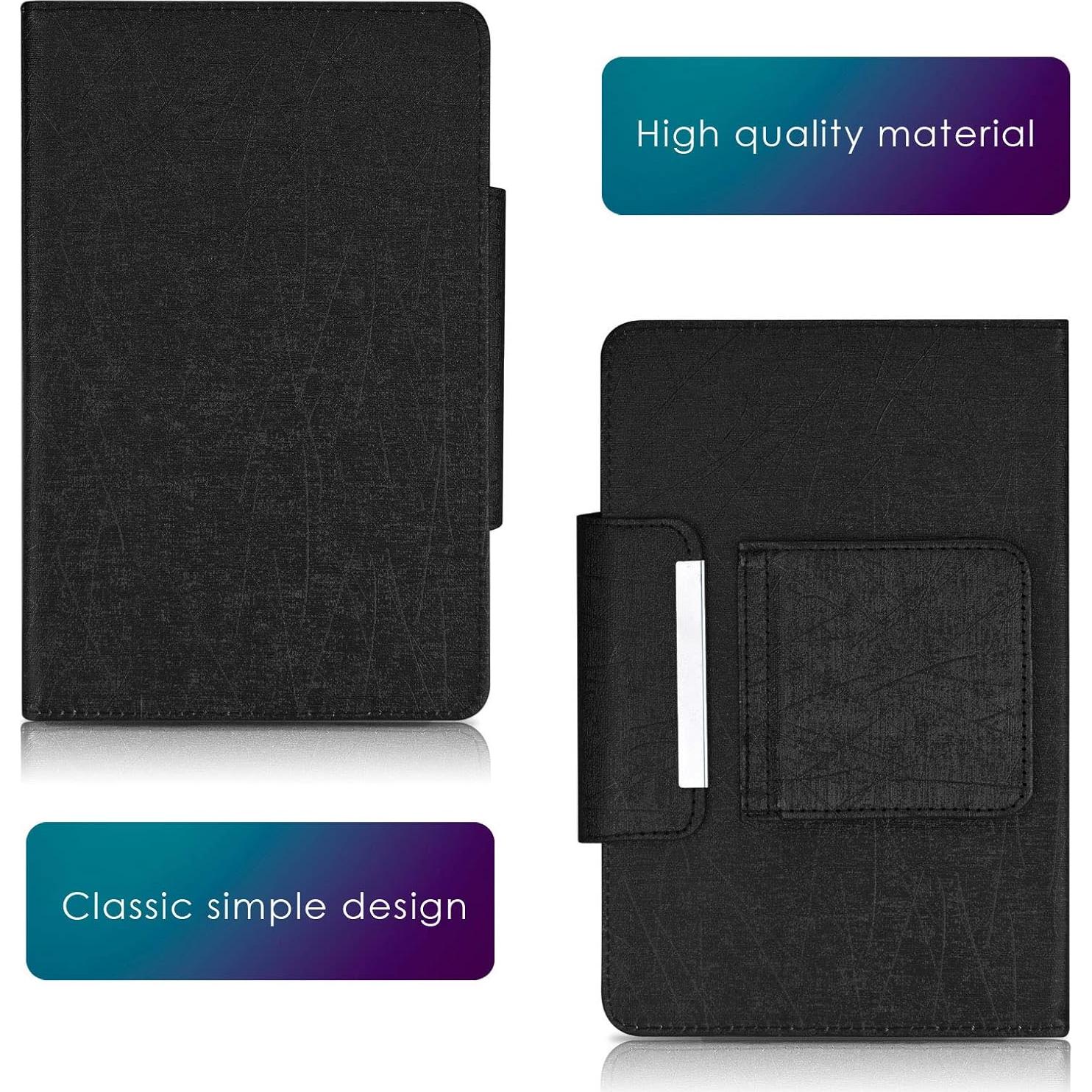 Funda Universal con Teclado Bluetooth DETUOSI 8" Negra