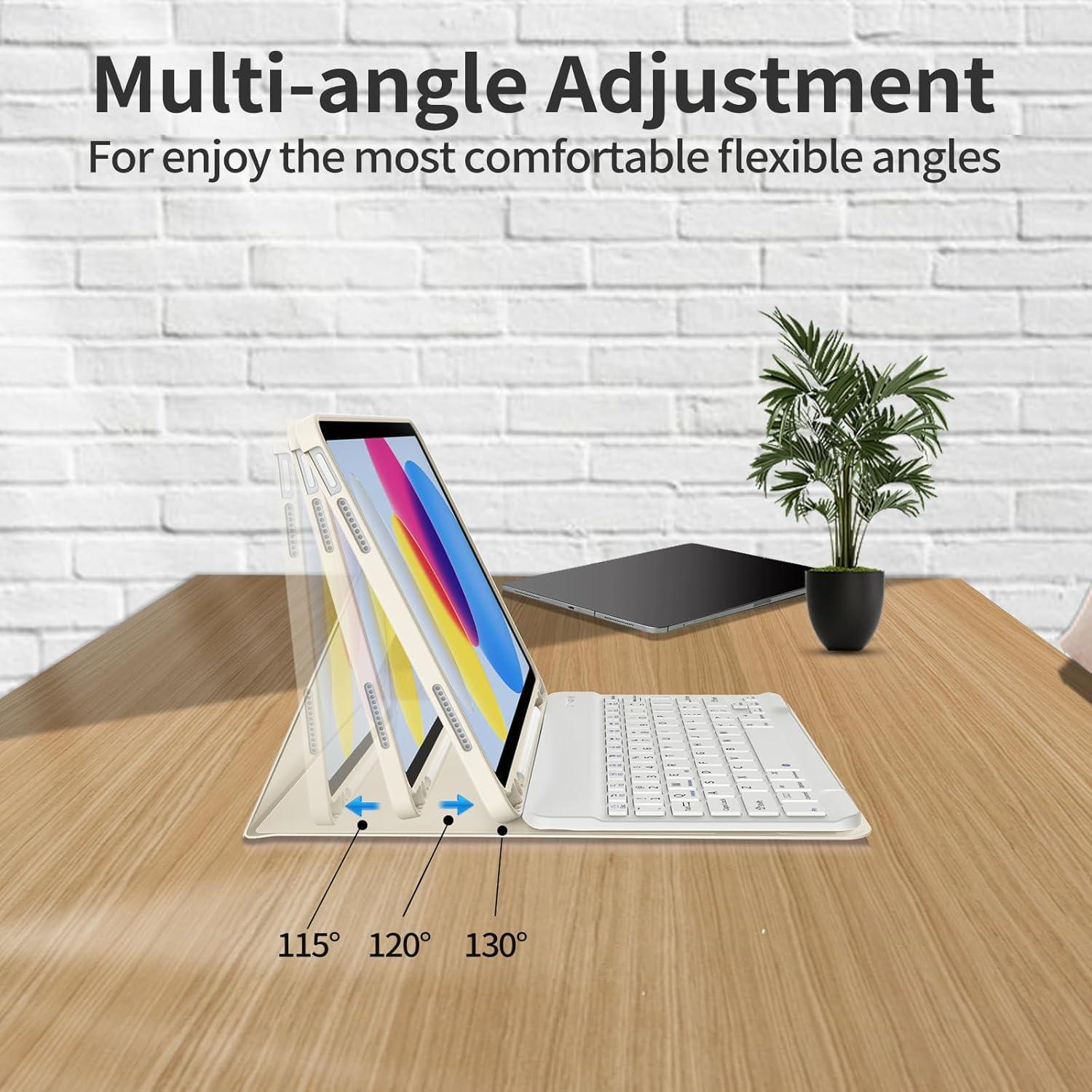 Funda de Teclado KENKE para iPad 10ª y 11ª Generación 2022/2025