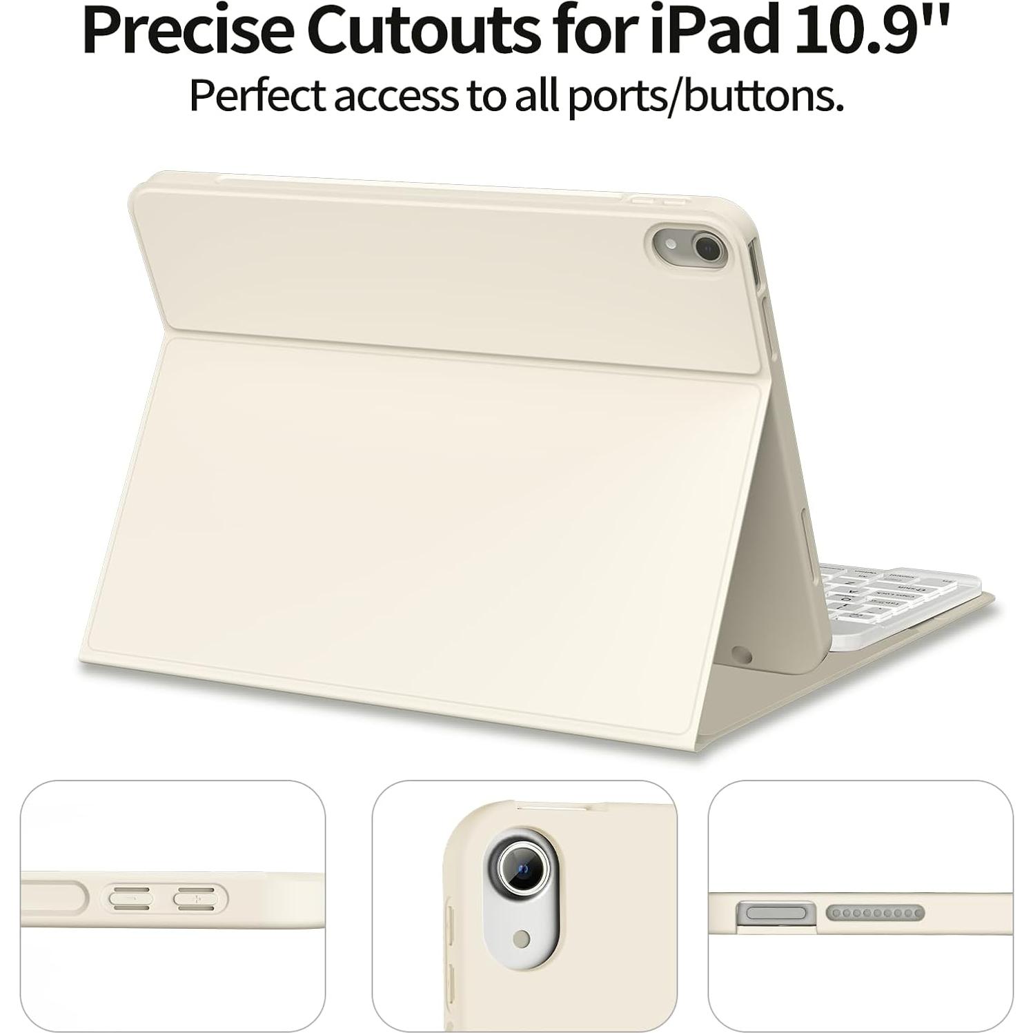 Funda de Teclado KENKE para iPad 10ª y 11ª Generación 2022/2025