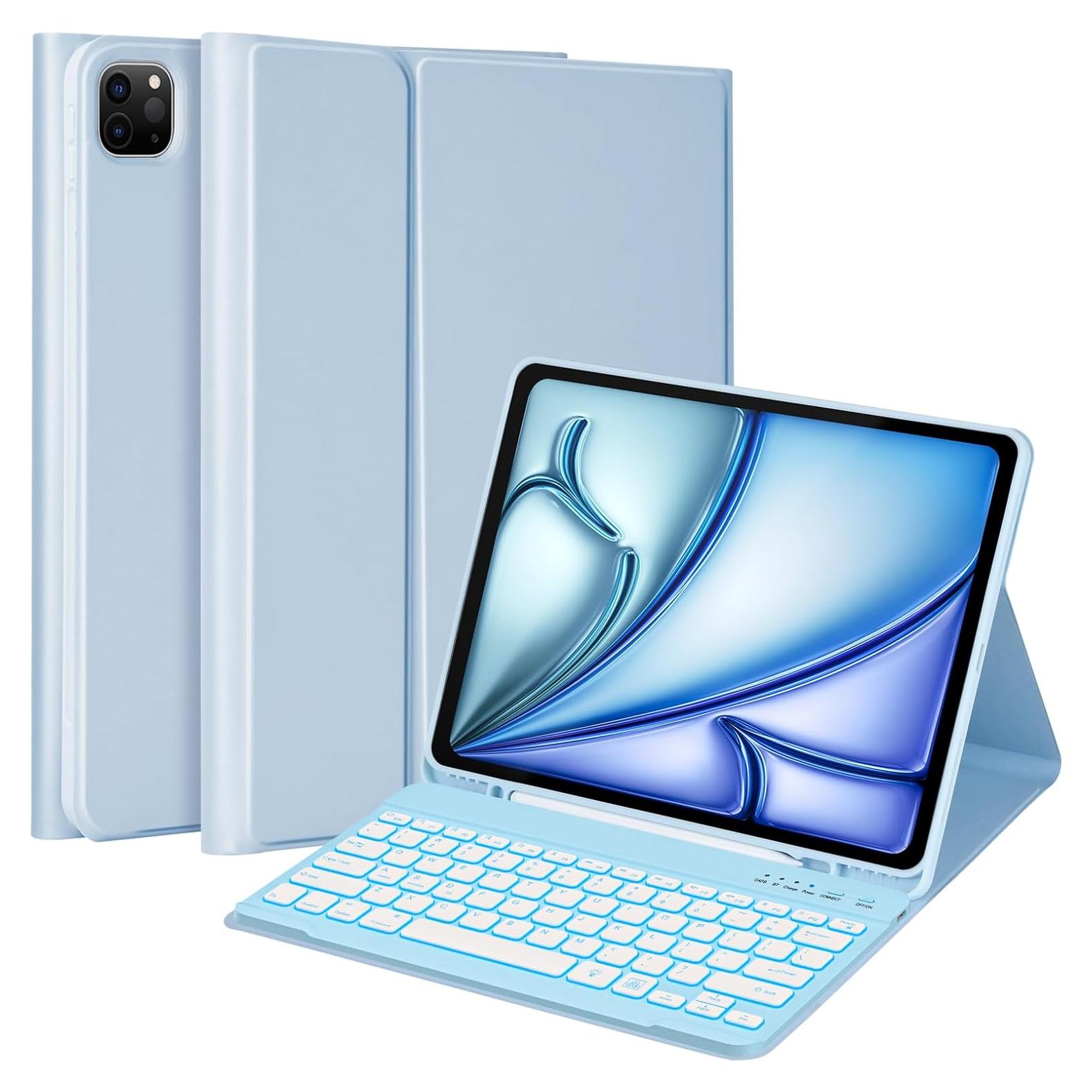 Funda con Teclado Bluetooth MMK para iPad Air 33 cm y Pro 32.8 cm
