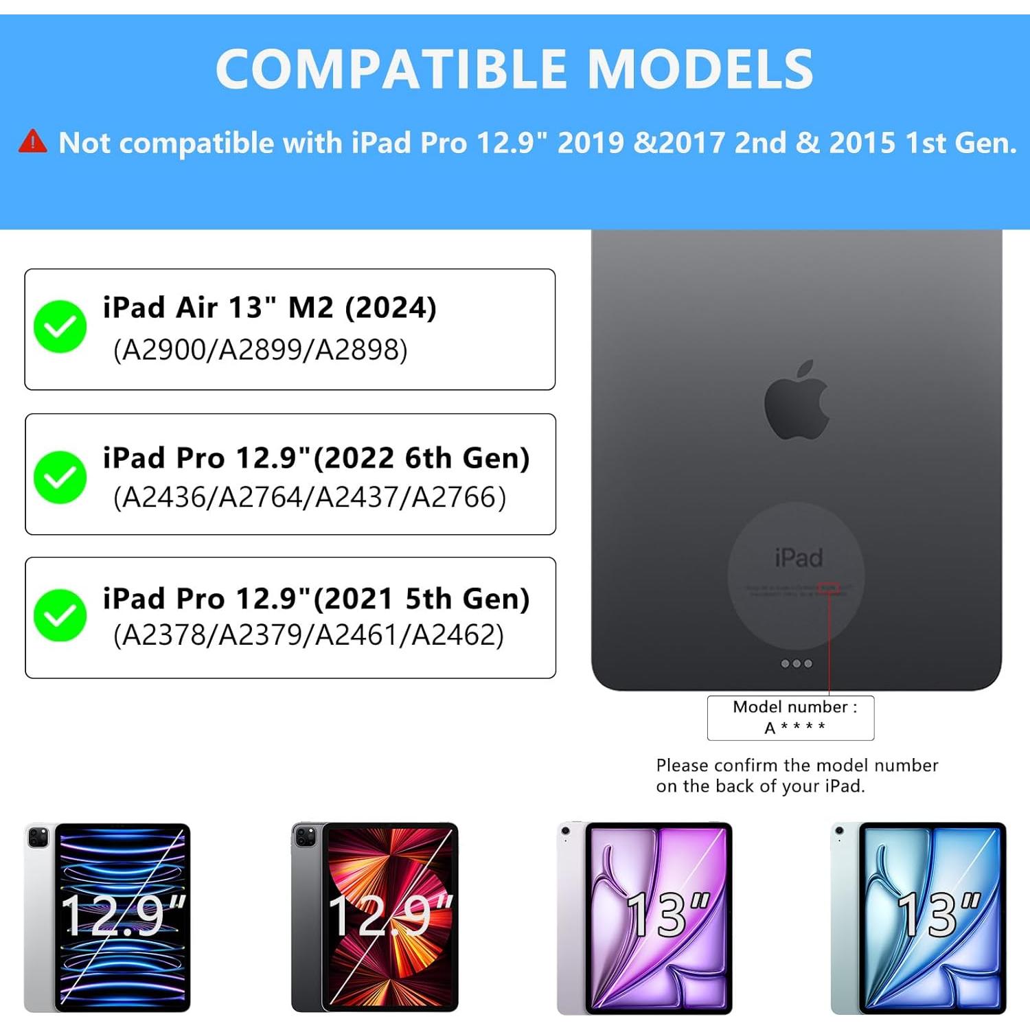 Funda con Teclado Bluetooth MMK para iPad Air 33 cm y Pro 32.8 cm