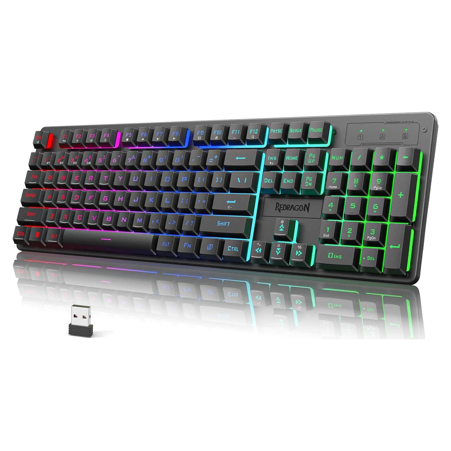 Teclado Gaming Inalámbrico Redragon K521KS RGB 4000mAh