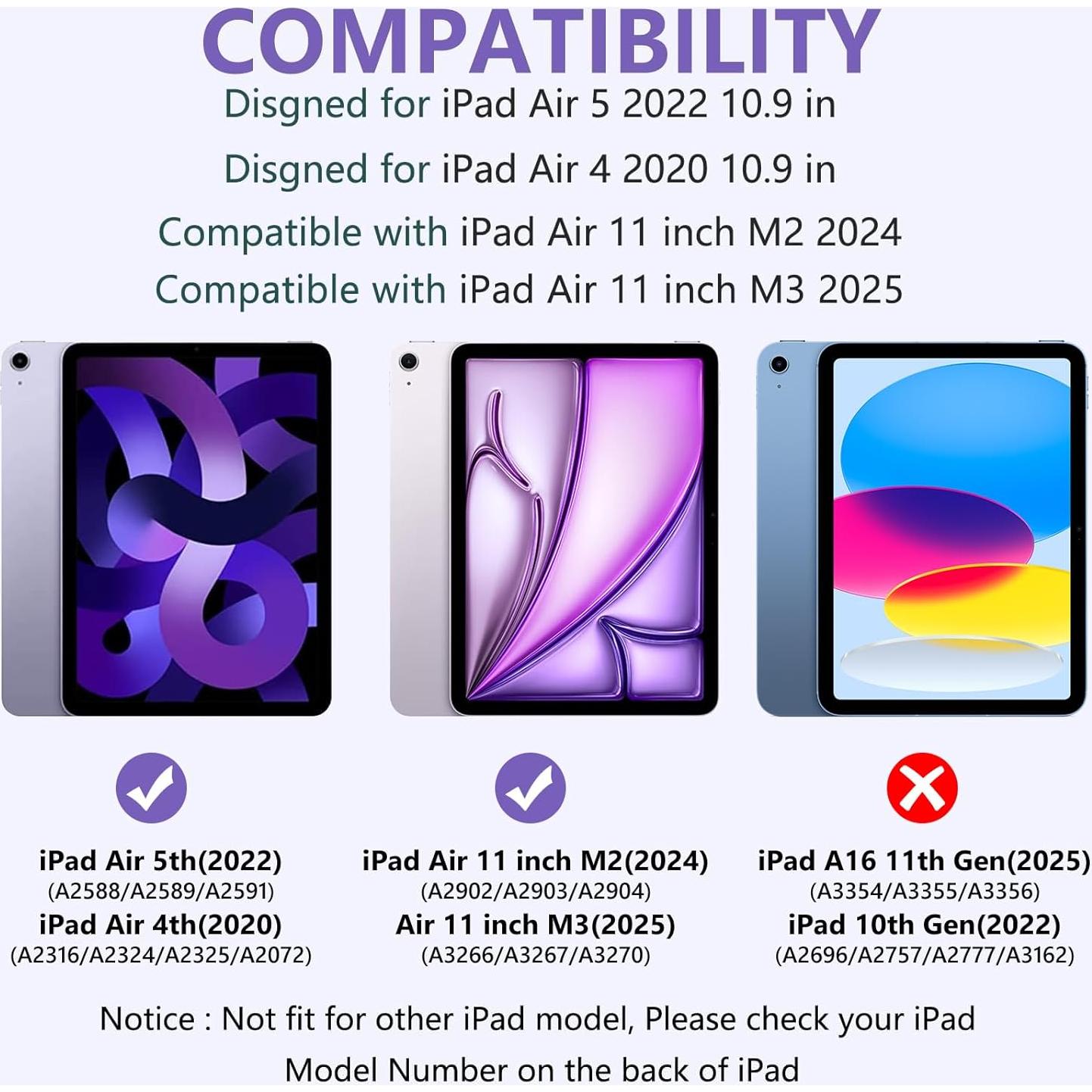 Funda con Teclado TaIYanG para iPad Air 11" 2022/2024