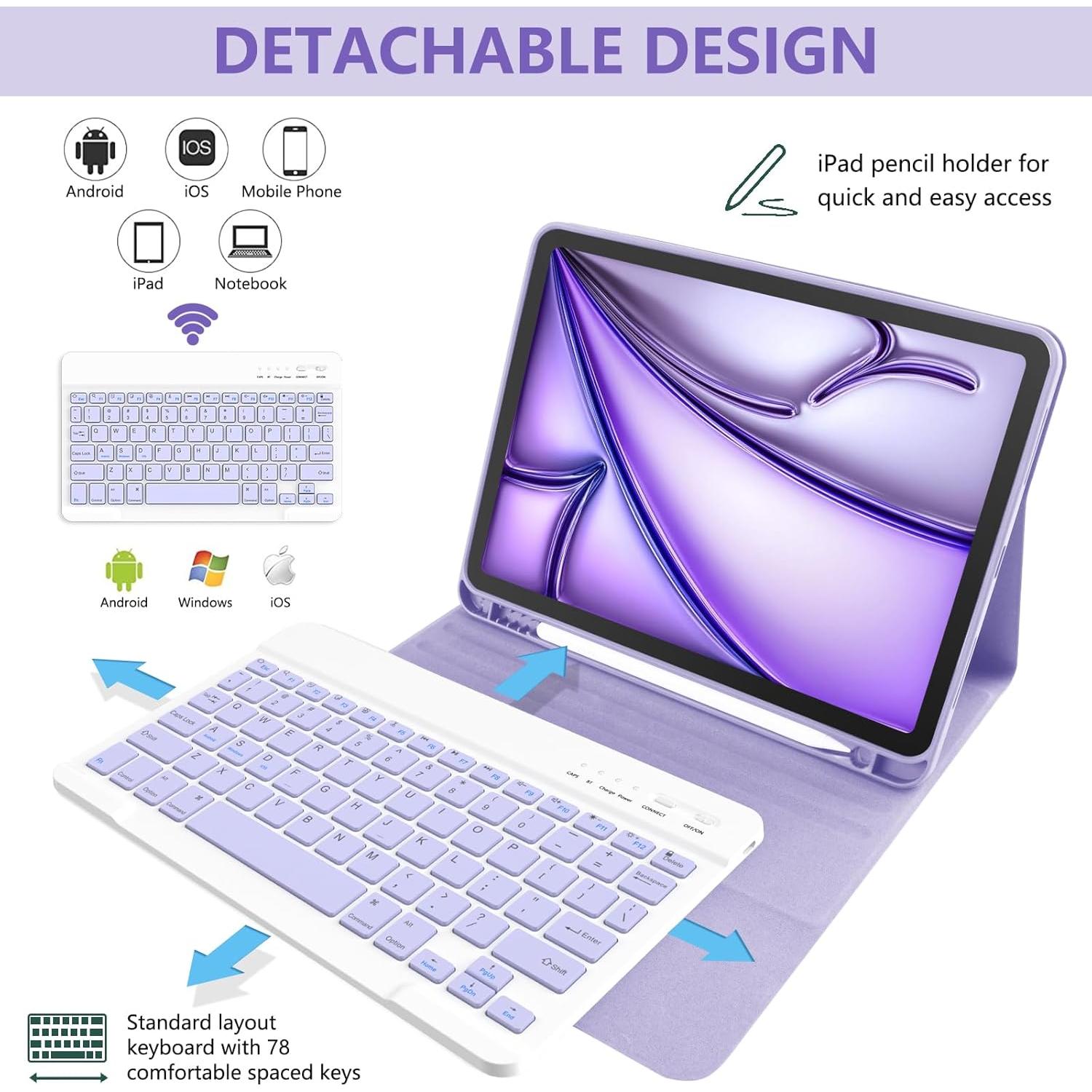 Funda con Teclado TaIYanG para iPad Air 11" 2022/2024