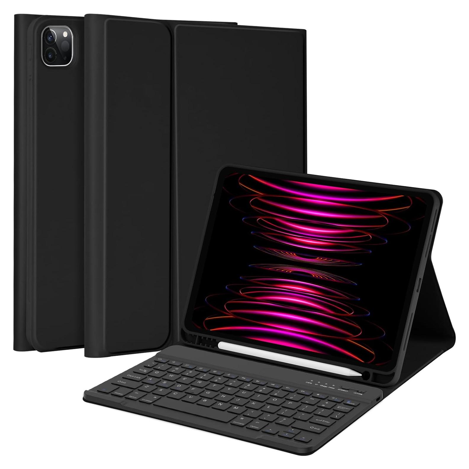 Funda con Teclado MMK para iPad Pro 11" y Air 10.9" - Negro