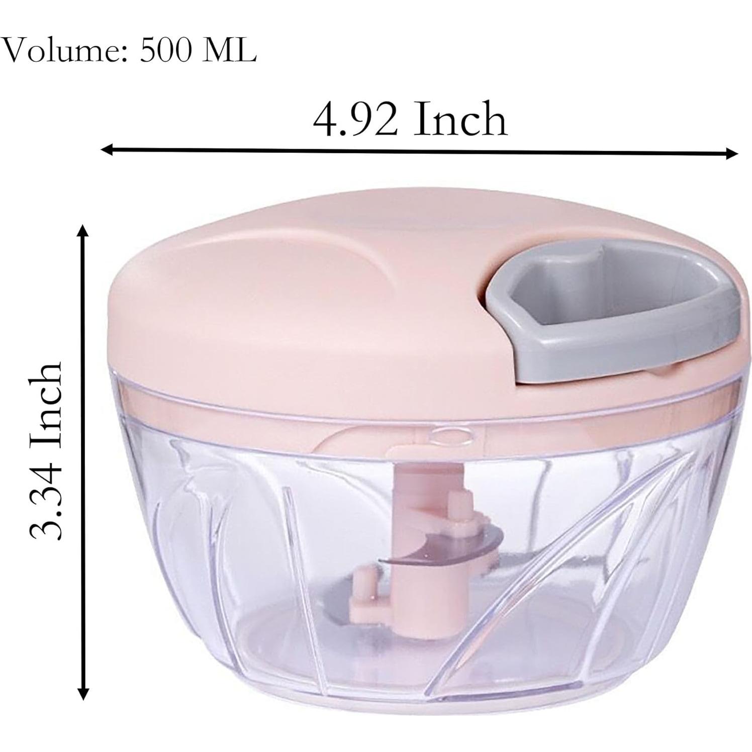 Picador de Ajo Manual YIKANGHENG 500ml Resina ABS Azul