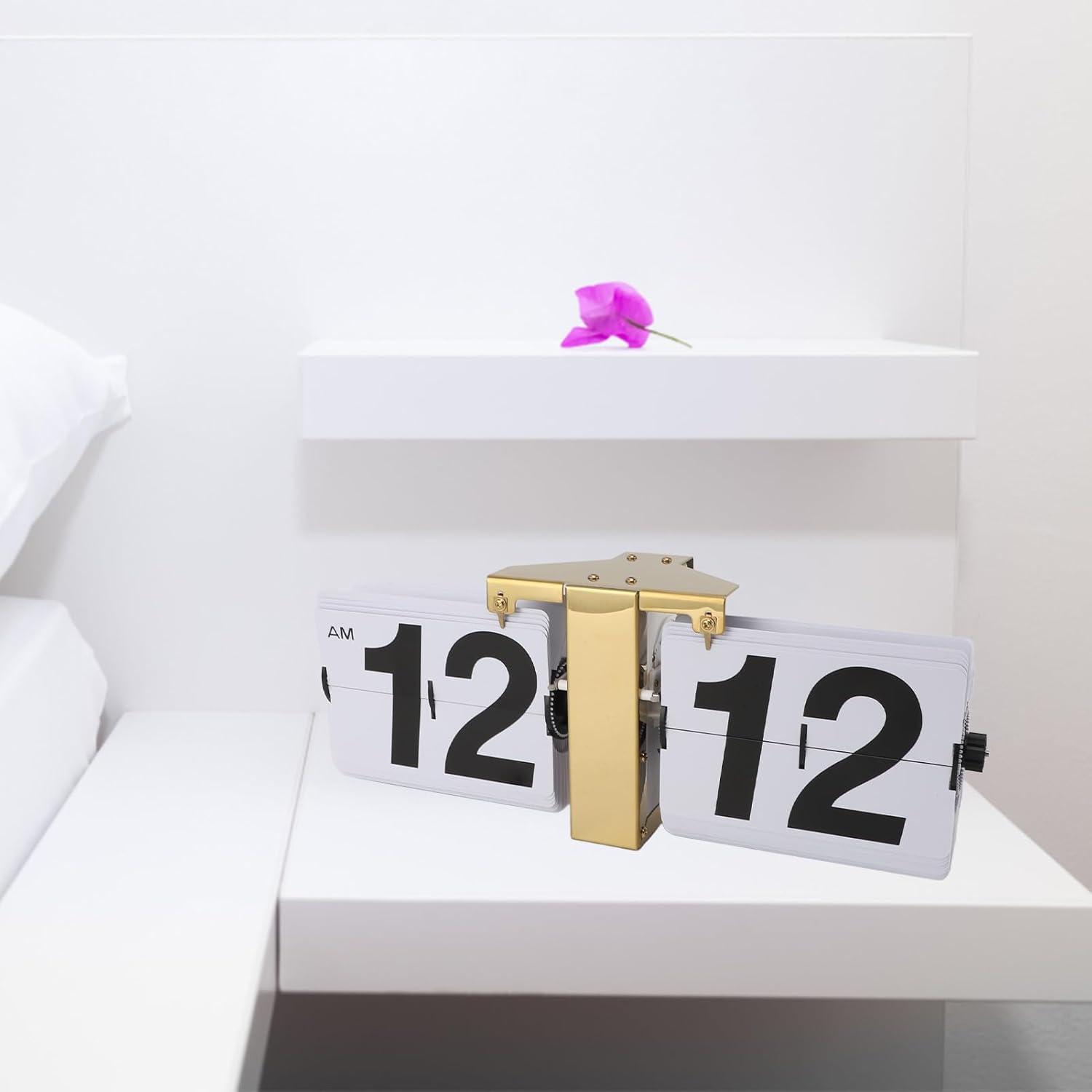 Reloj de Volteo Automático Genérico Oro Digital 36x14cm