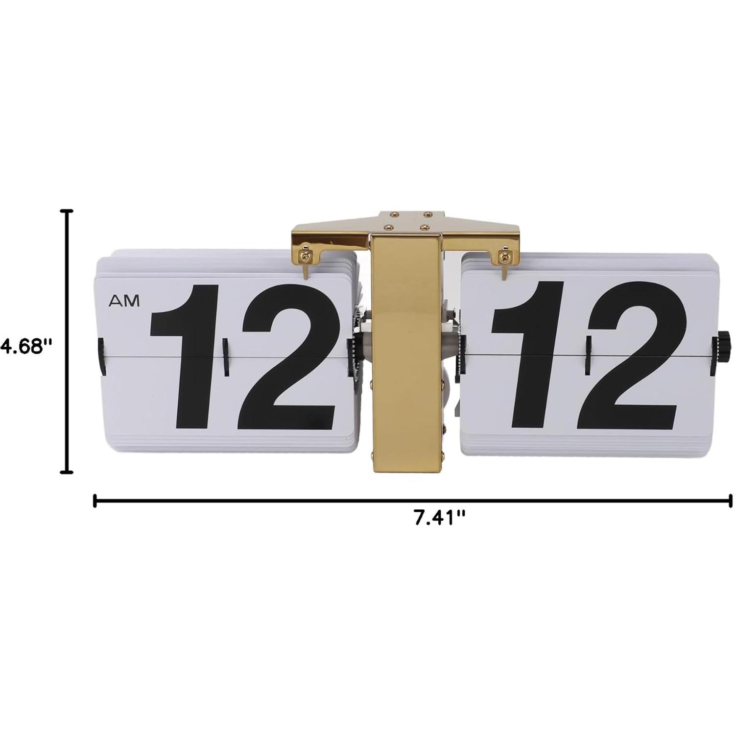 Reloj de Volteo Automático Genérico Oro Digital 36x14cm