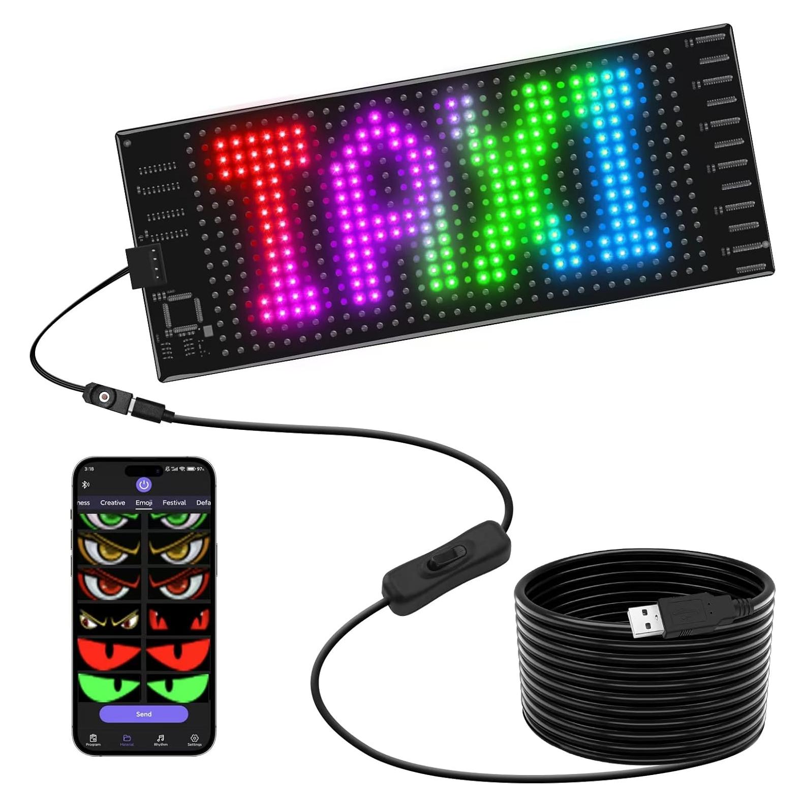 Ojos del Diablo LED Programables JDVOOTD 17.78x7.62cm