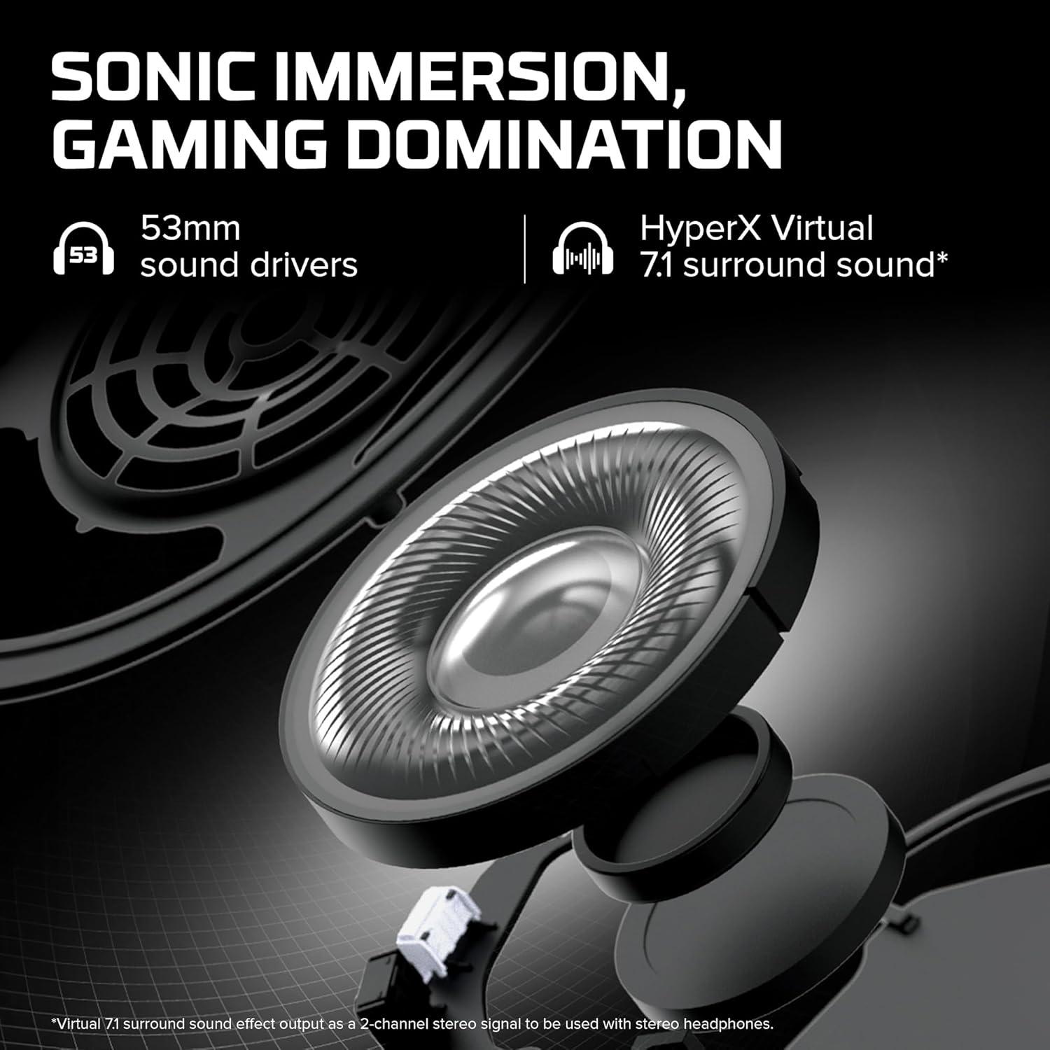 Auriculares HyperX Cloud II con sonido envolvente 7.1 - Rojo