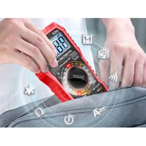 Multímetro Digital ANENG SZ06 Rojo - Mide Voltaje AC/DC y Más