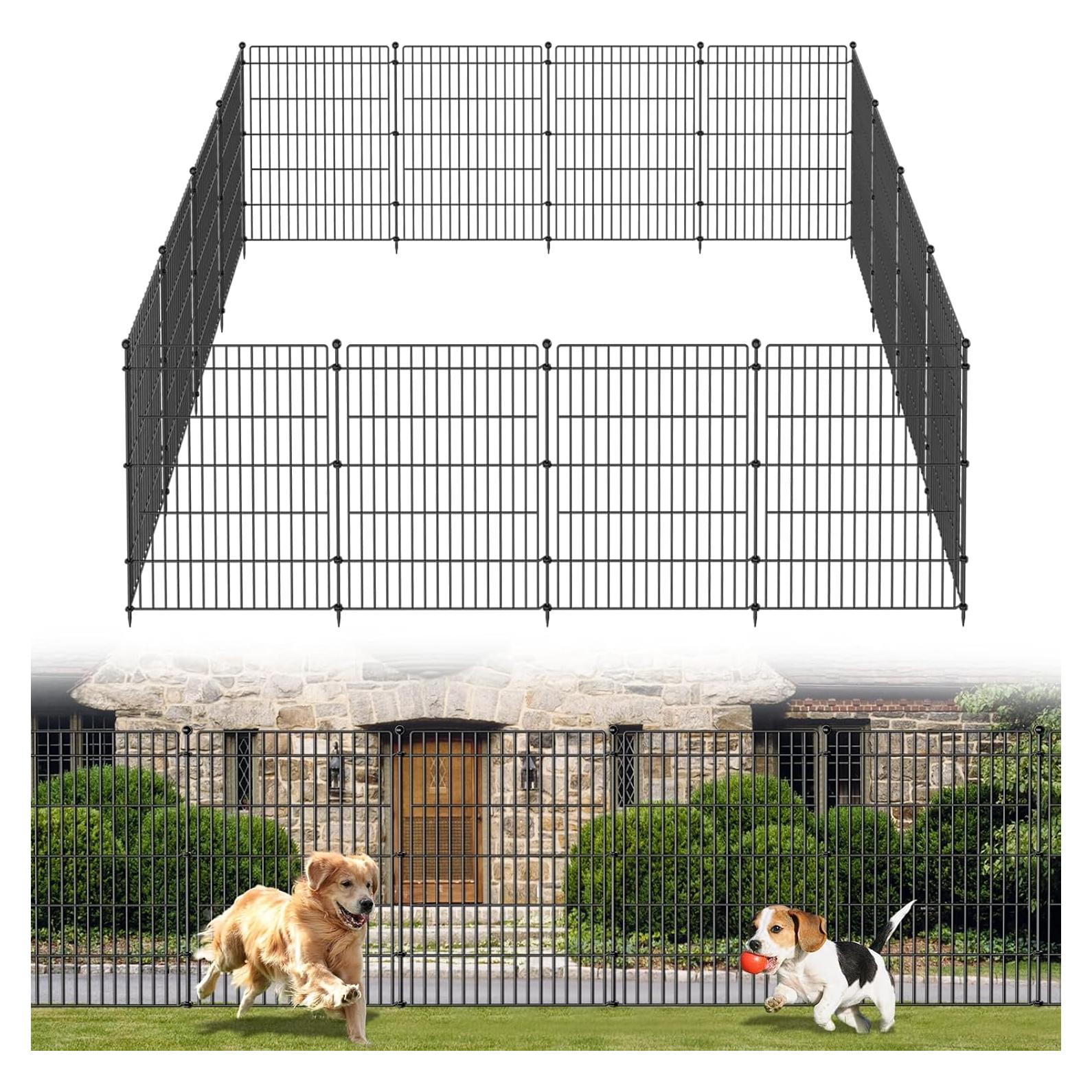 Barrera de Jardín CLEASO 5 Paneles 3.43m x 86.36cm Metal