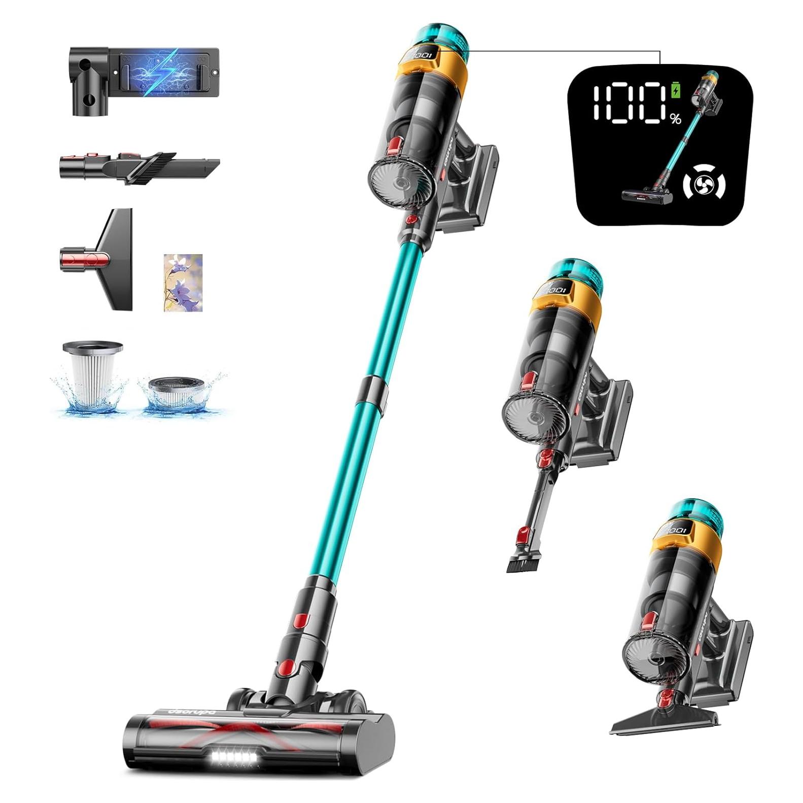 Aspiradora Inalámbrica Dsorupa V10 Ultra 550W 70Min Antienredos