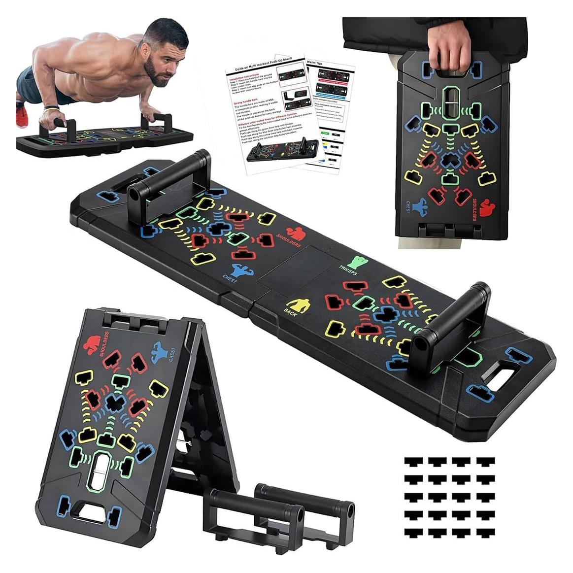 Tablero de Flexiones Multifuncional AKTJHS 16 en 1 Plegable