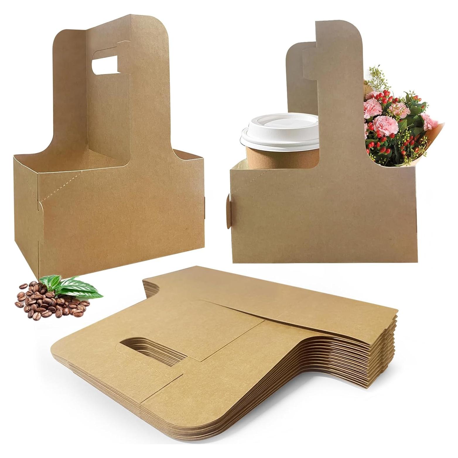 Transportador de Bebidas con Asa UrbanRoots - 50 Pcs, 2 o 4 Tazas