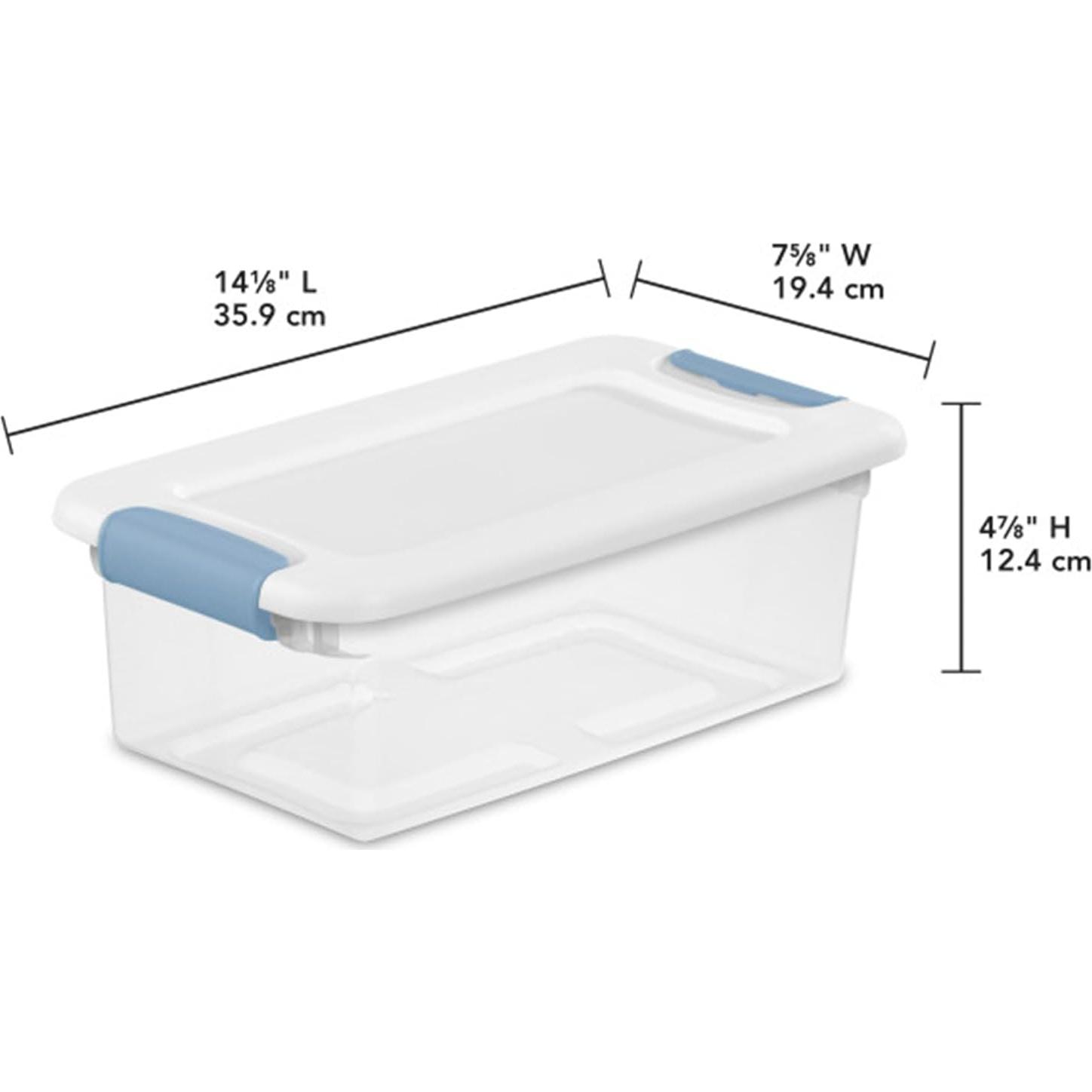 Caja de Almacenamiento con Tapa Sterilite 12 Paquetes 5.7L