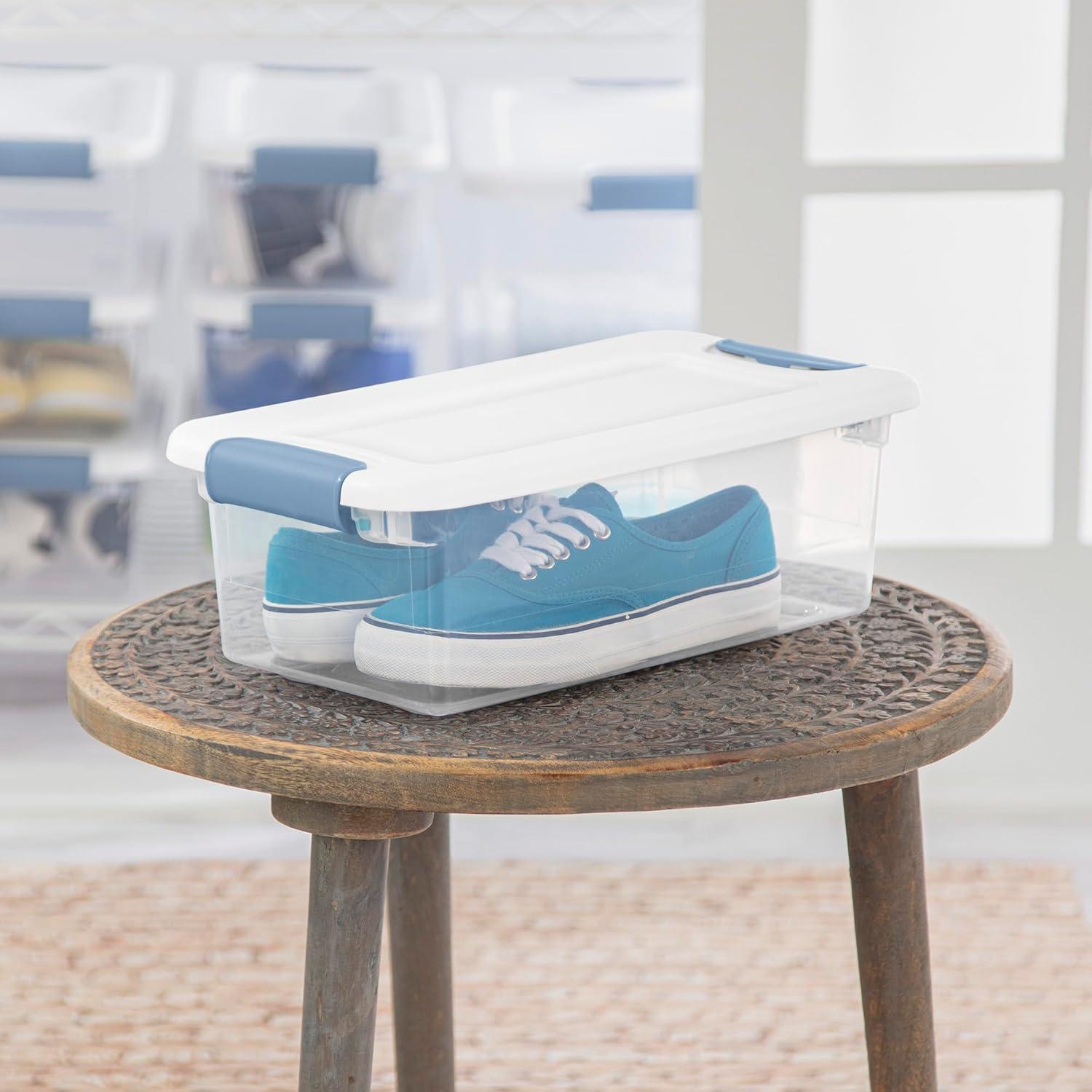 Caja de Almacenamiento con Tapa Sterilite 12 Paquetes 5.7L