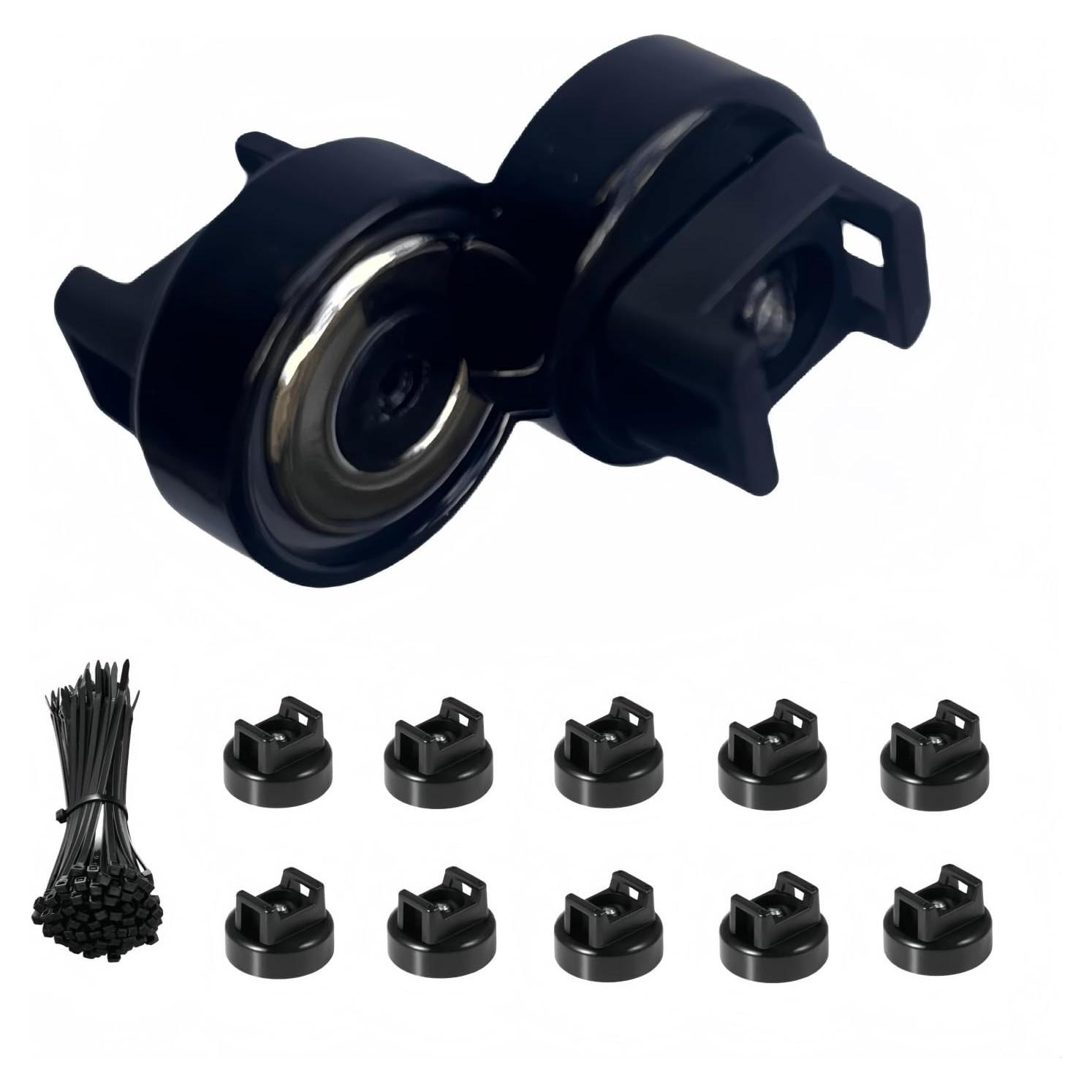 Soportes Magnéticos para Cables Genérico 10 Piezas Nylon