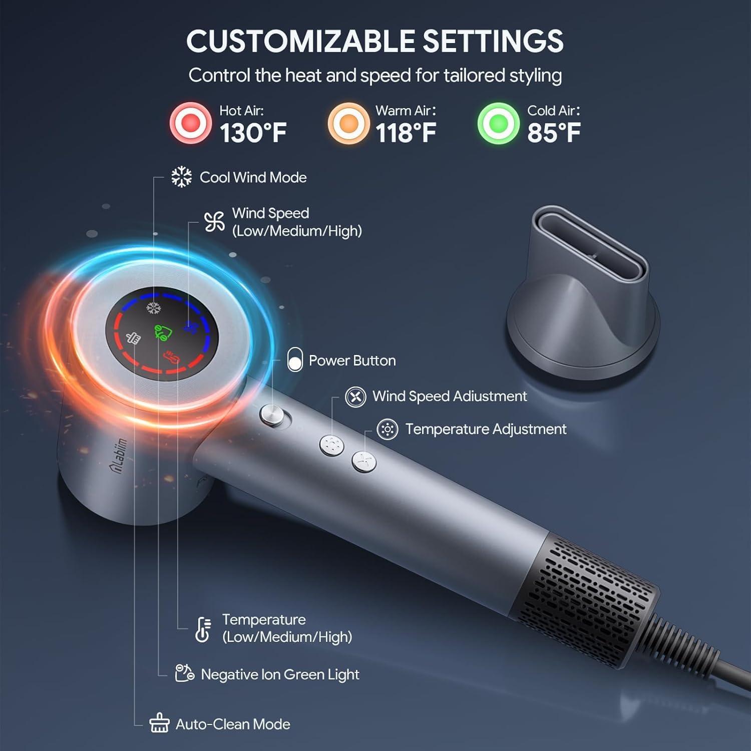 Secador de Pelo Labiim LA-03 Iónico Silencioso 500g