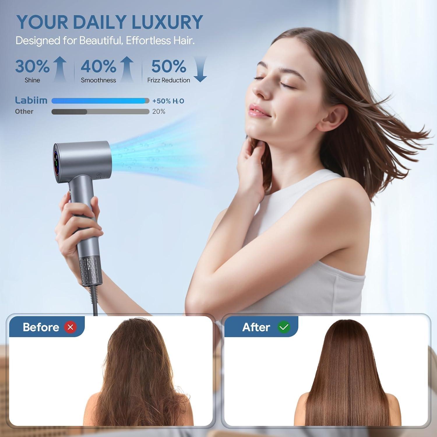 Secador de Pelo Labiim LA-03 Iónico Silencioso 500g