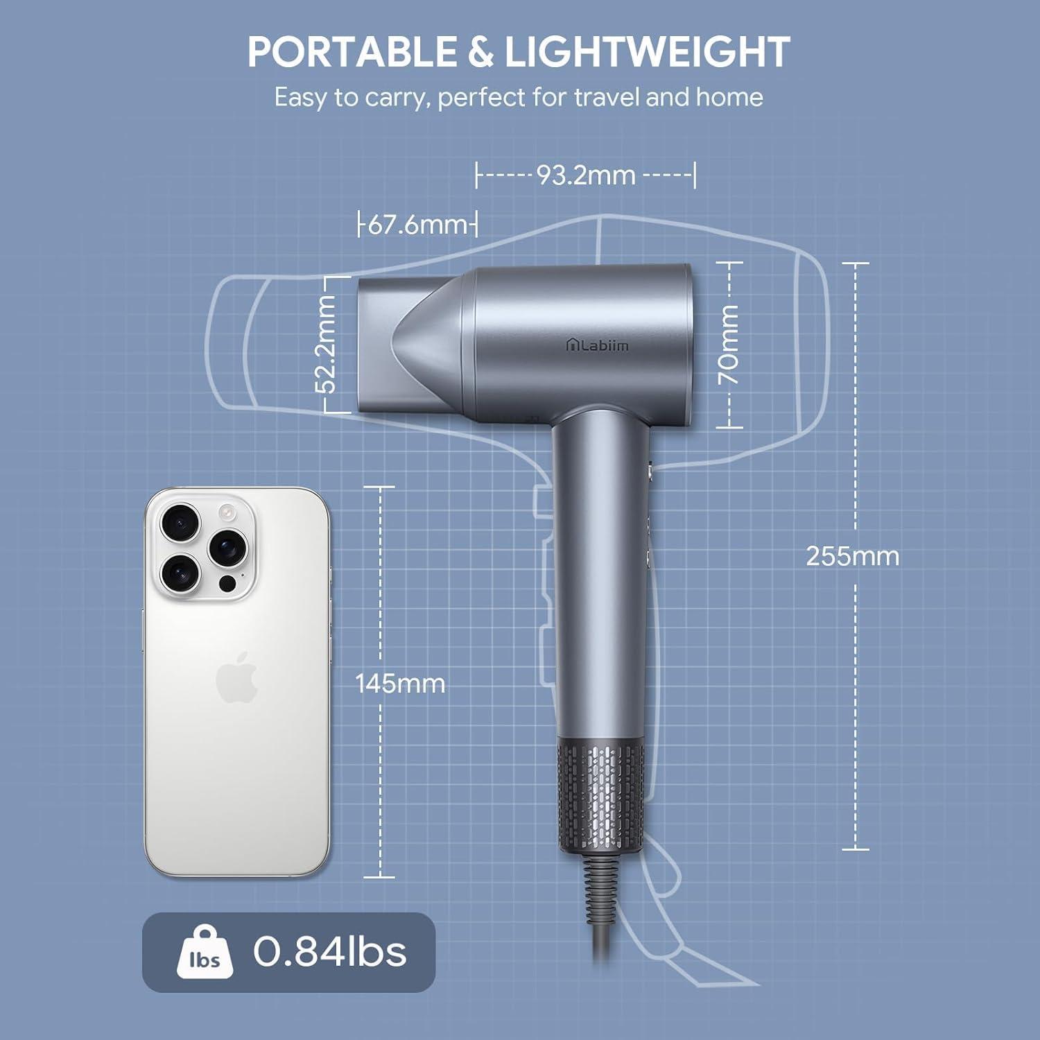 Secador de Pelo Labiim LA-03 Iónico Silencioso 500g