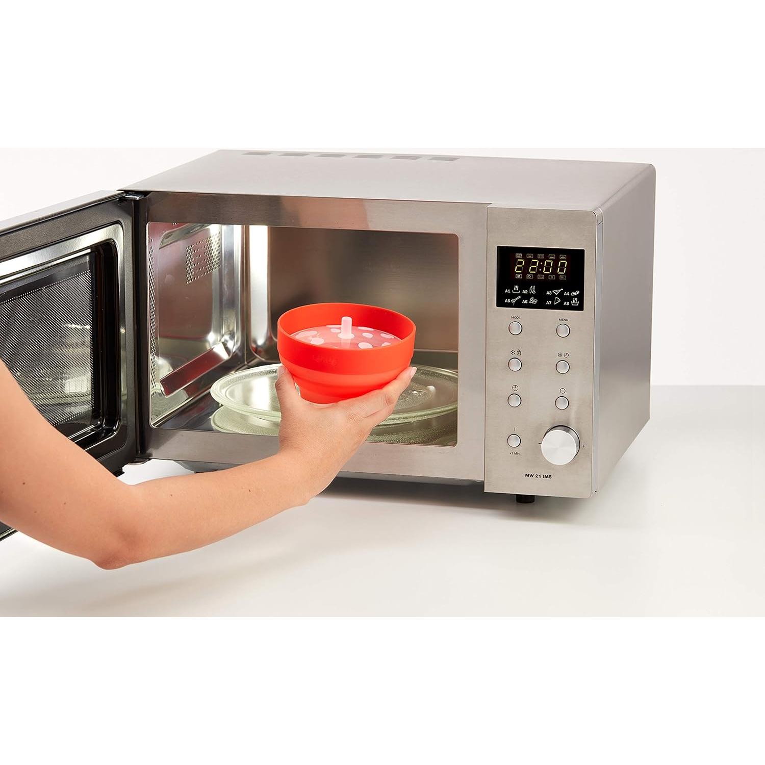 Molde para Palomitas de Microondas Lékué 600ml Rojo