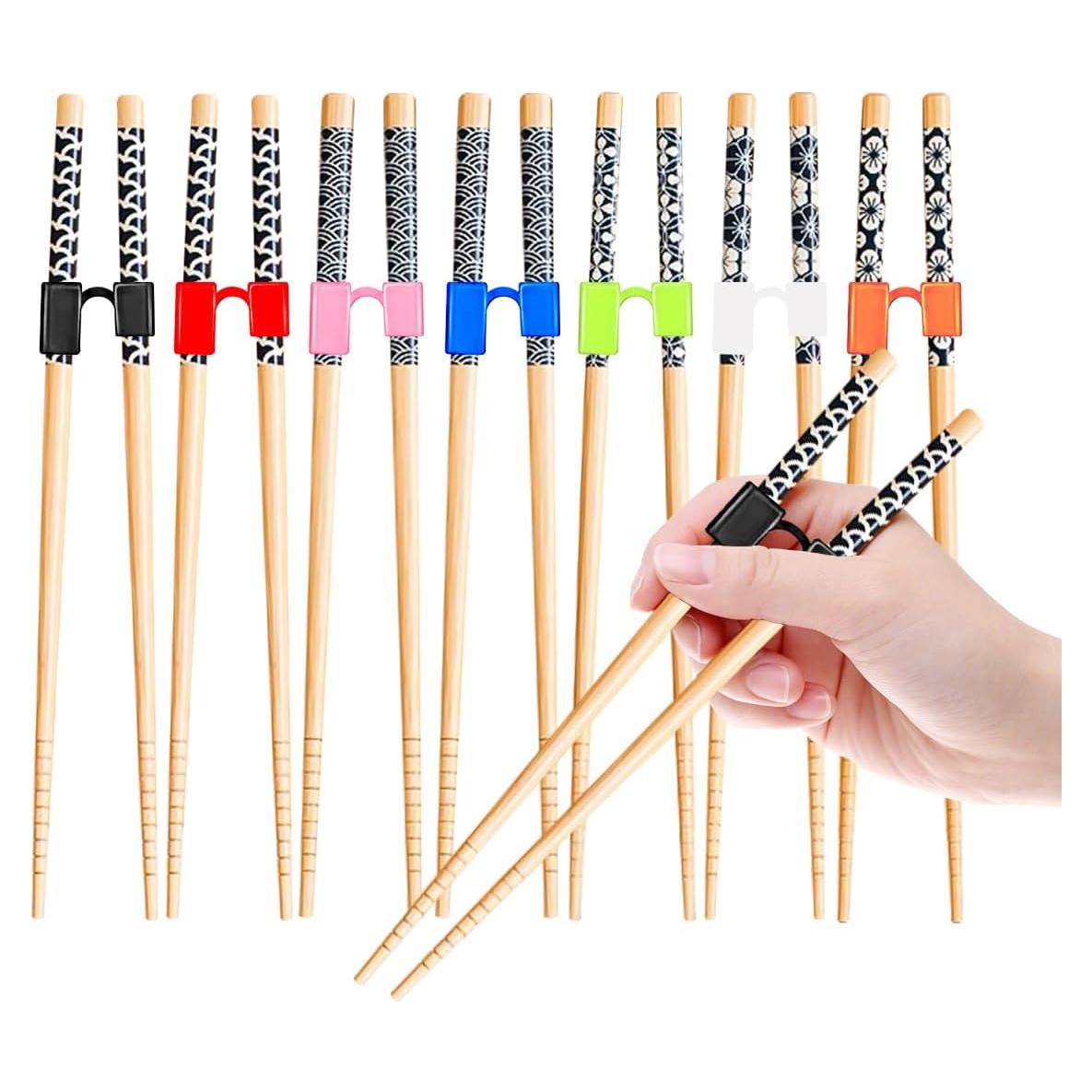 Juego de 7 Pares de Palillos de Entrenamiento EAEDMY 22.5cm