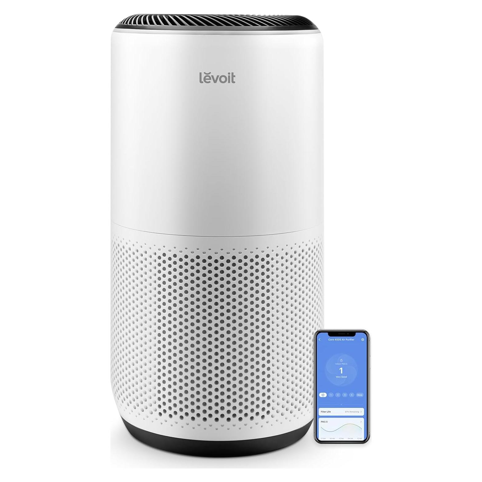 Purificador de Aire LEVOIT Core 400S para 184 m², WiFi