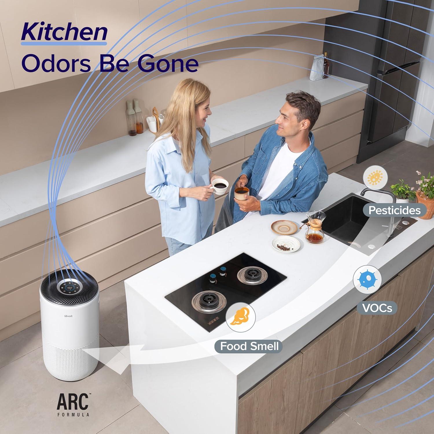 Purificador de Aire LEVOIT Core 400S para 184 m², WiFi