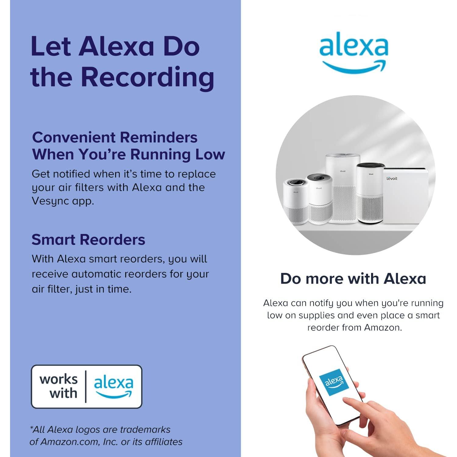 Purificador de Aire LEVOIT Core 400S para 184 m², WiFi