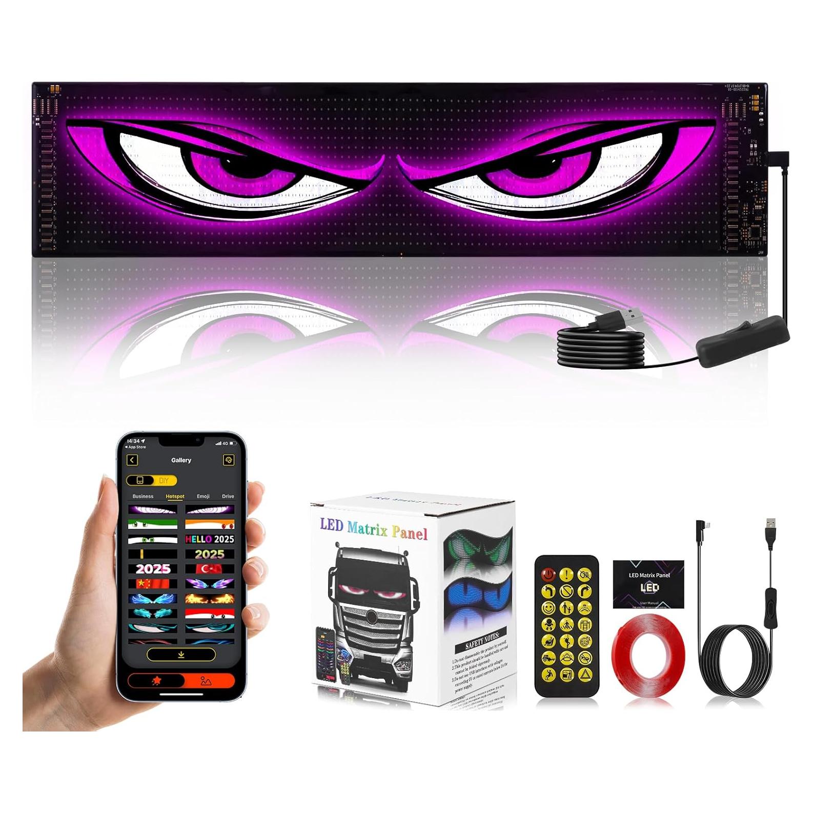 Luces Ojos del Diablo LeadGoods LED 60cm Programables Multicolor