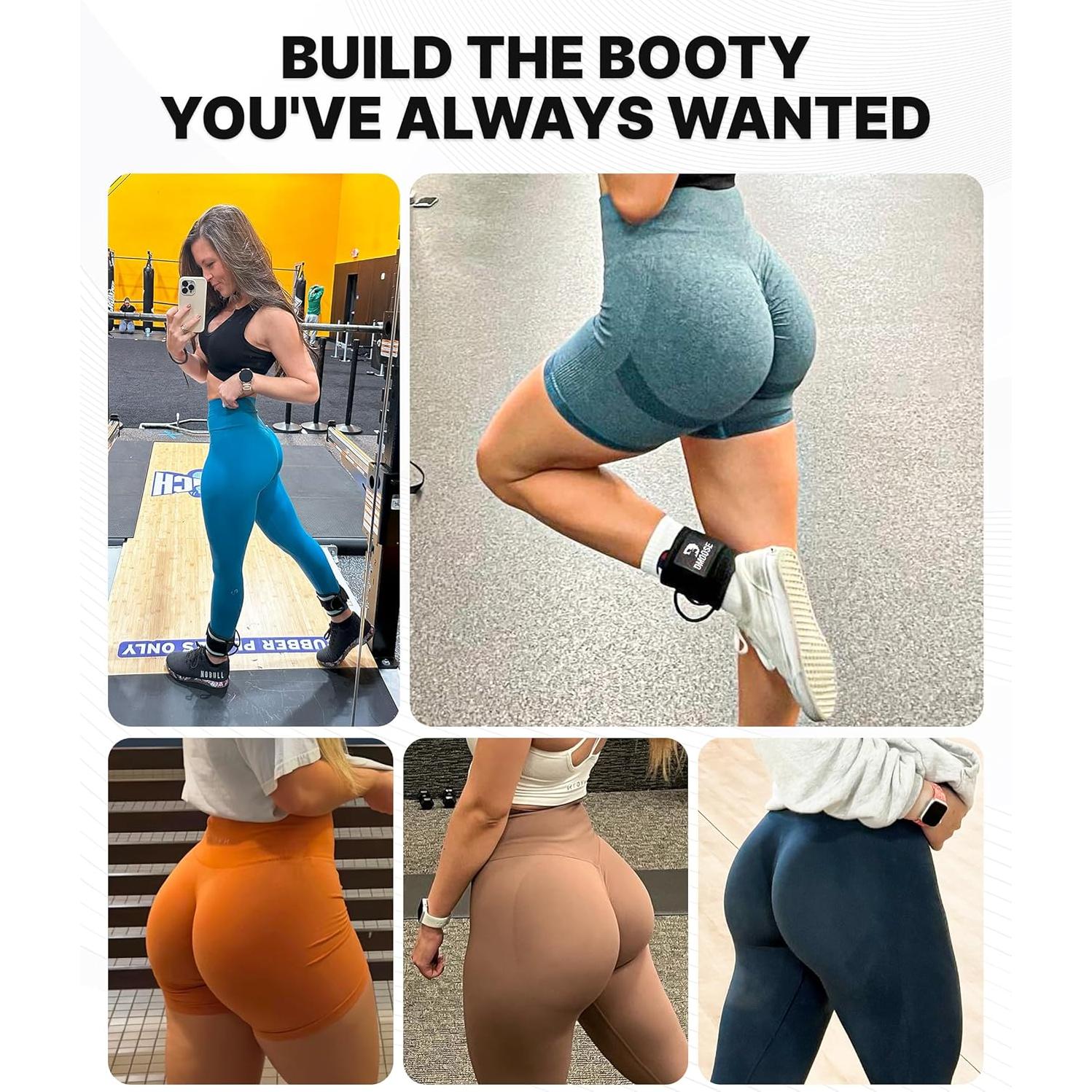 Correa de Tobillo DMoose para Máquina de Cable - Acolchado 8mm