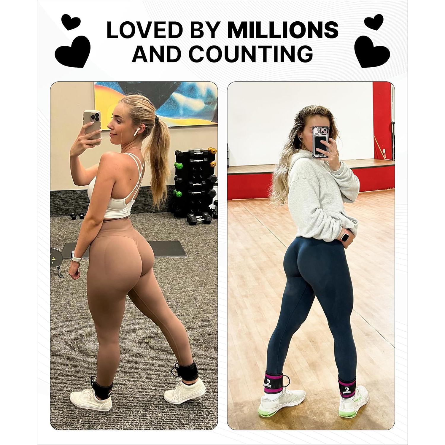 Correa de Tobillo DMoose para Máquina de Cable - Acolchado 8mm