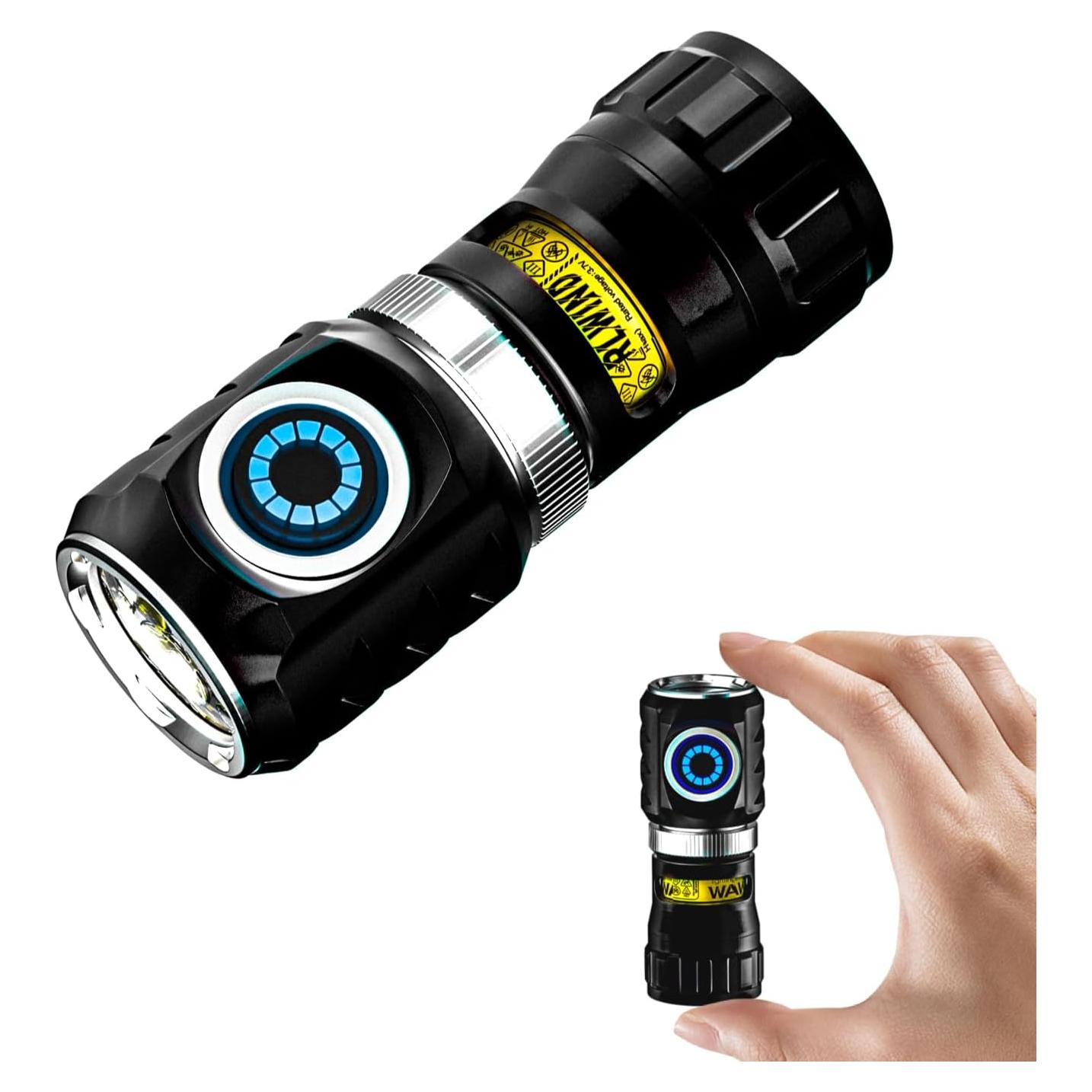 Linterna Mini EDC WARSUN FXXF 1000 Lúmenes Recargable