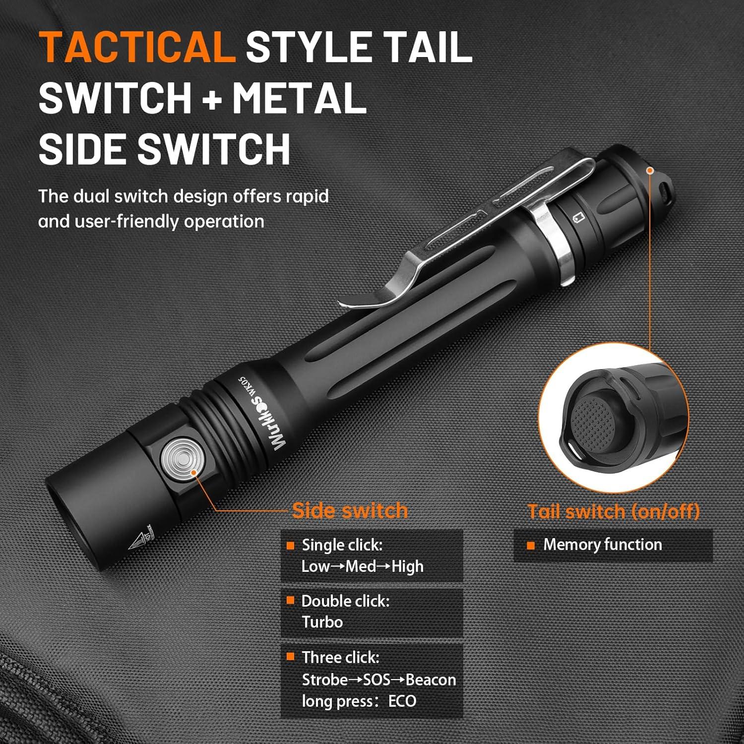 Linterna de Pluma Wurkkos WK05 LED 900 Lúmenes IP68