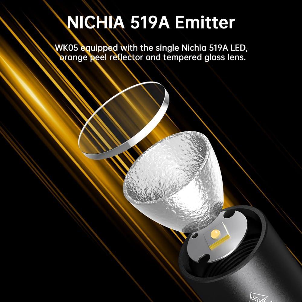 Linterna de Pluma Wurkkos WK05 LED 900 Lúmenes IP68