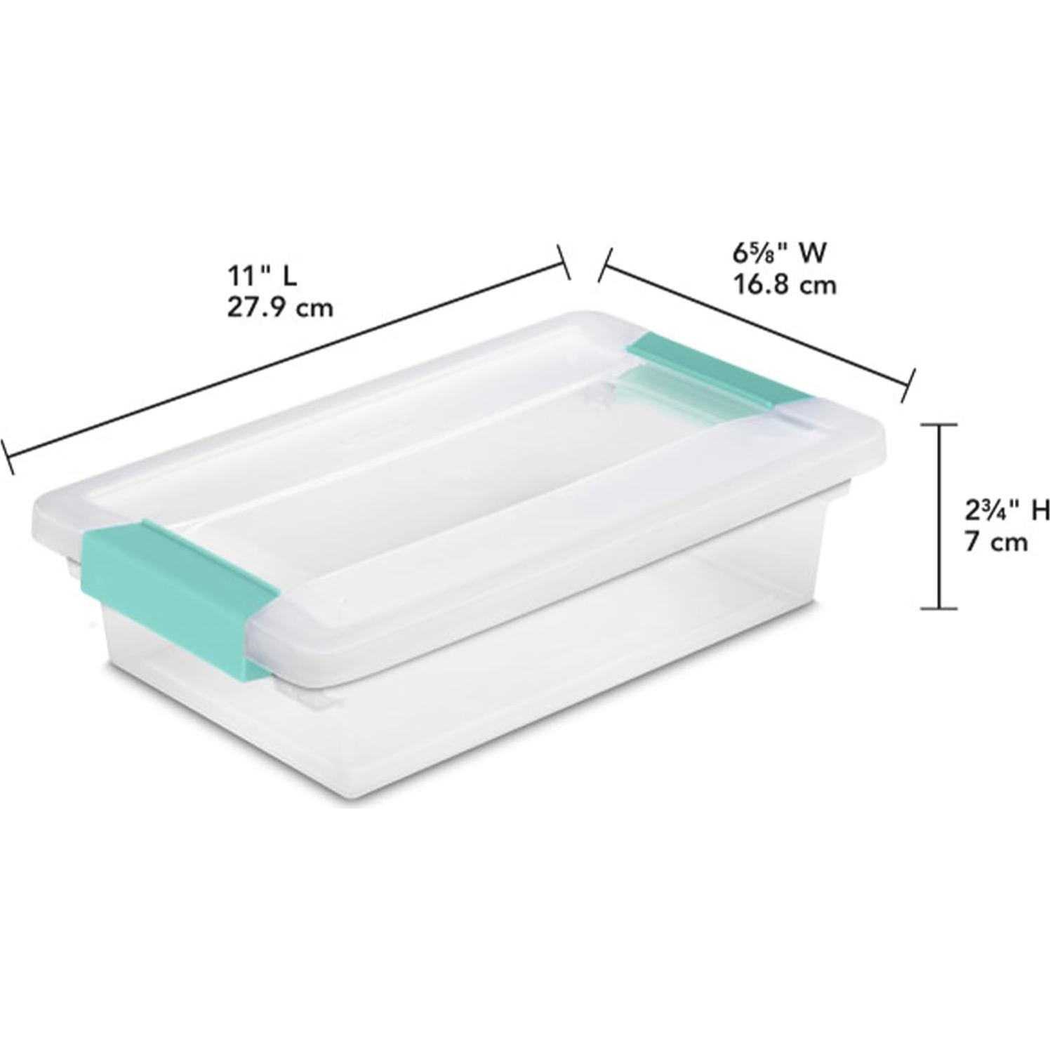 Cajas de Almacenamiento Sterilite 6-Pack Transparentes 27.94x16.83x6.99cm