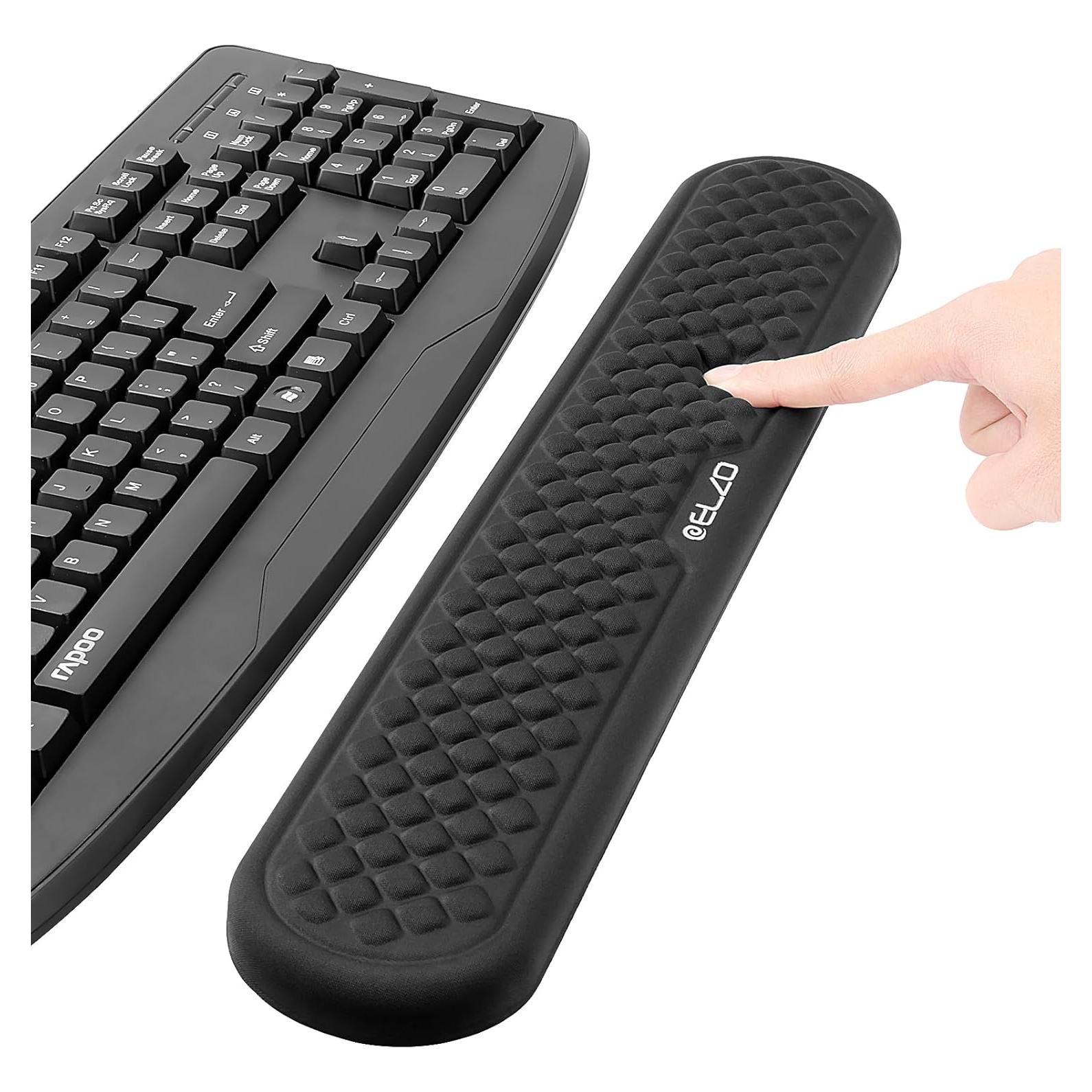 Soporte de Muñeca ELZO Ergonómico Espuma Viscoelástica Negro