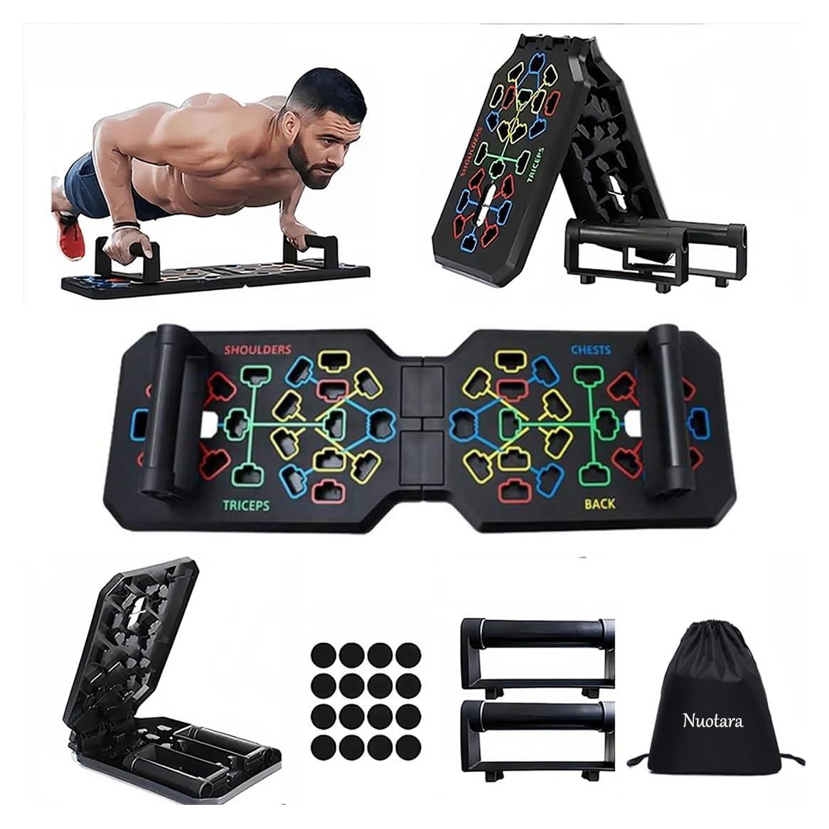 Tabla de Flexiones Plegable Nuotara 19 en 1 con Bandas