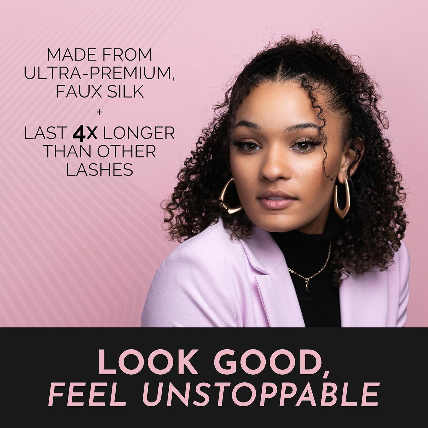 Juego de Pestañas Magnéticas Luxillia 16 Piezas con Delineador