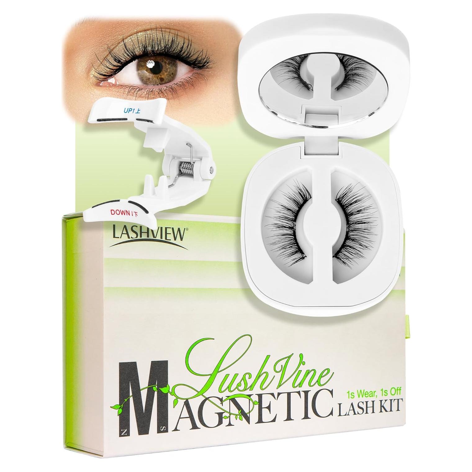 Pestañas Magnéticas Suaves LASHVIEW L01 Reutilizables Naturales