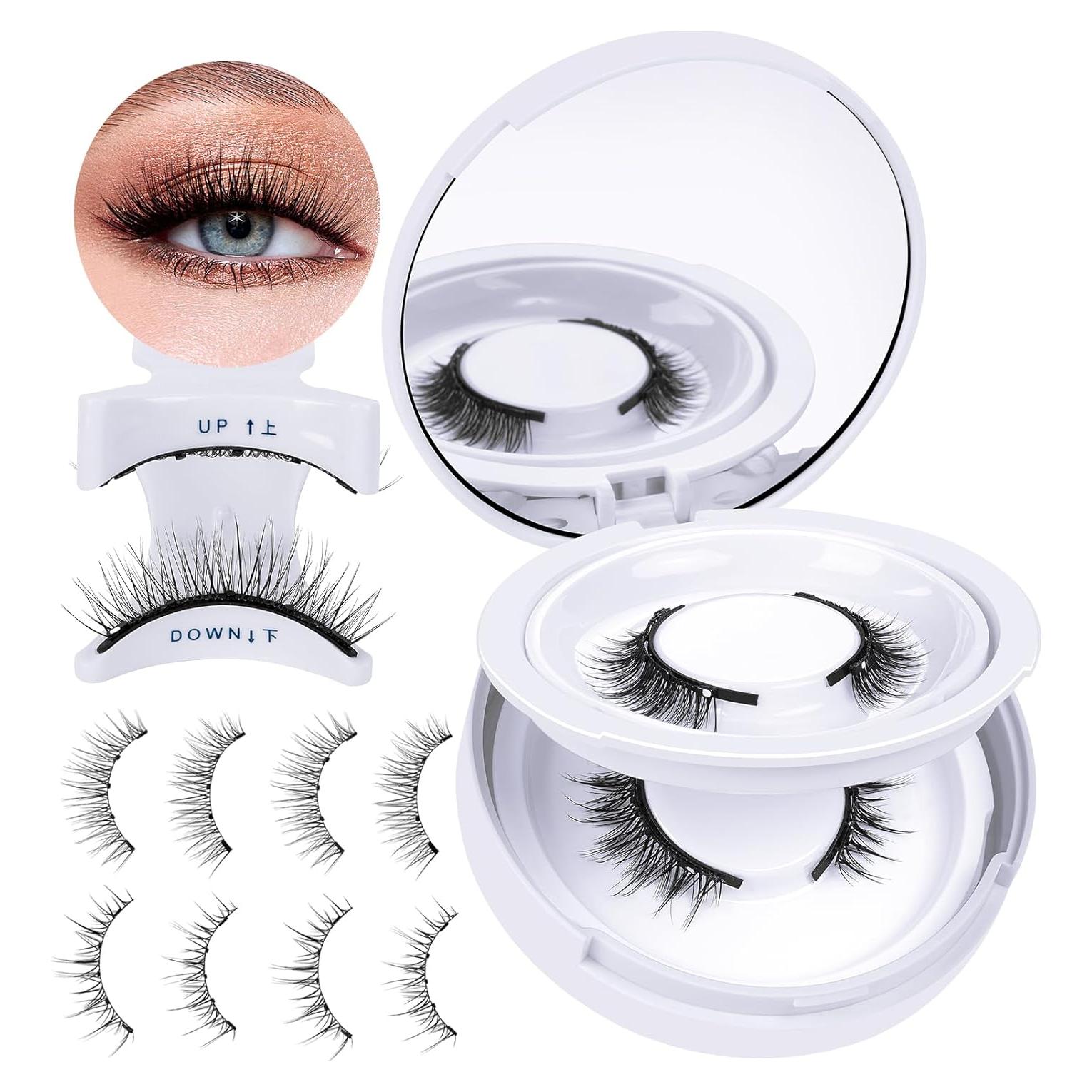 Pestañas Magnéticas B&Qaugen Reutilizables Kit Natural 1 Par