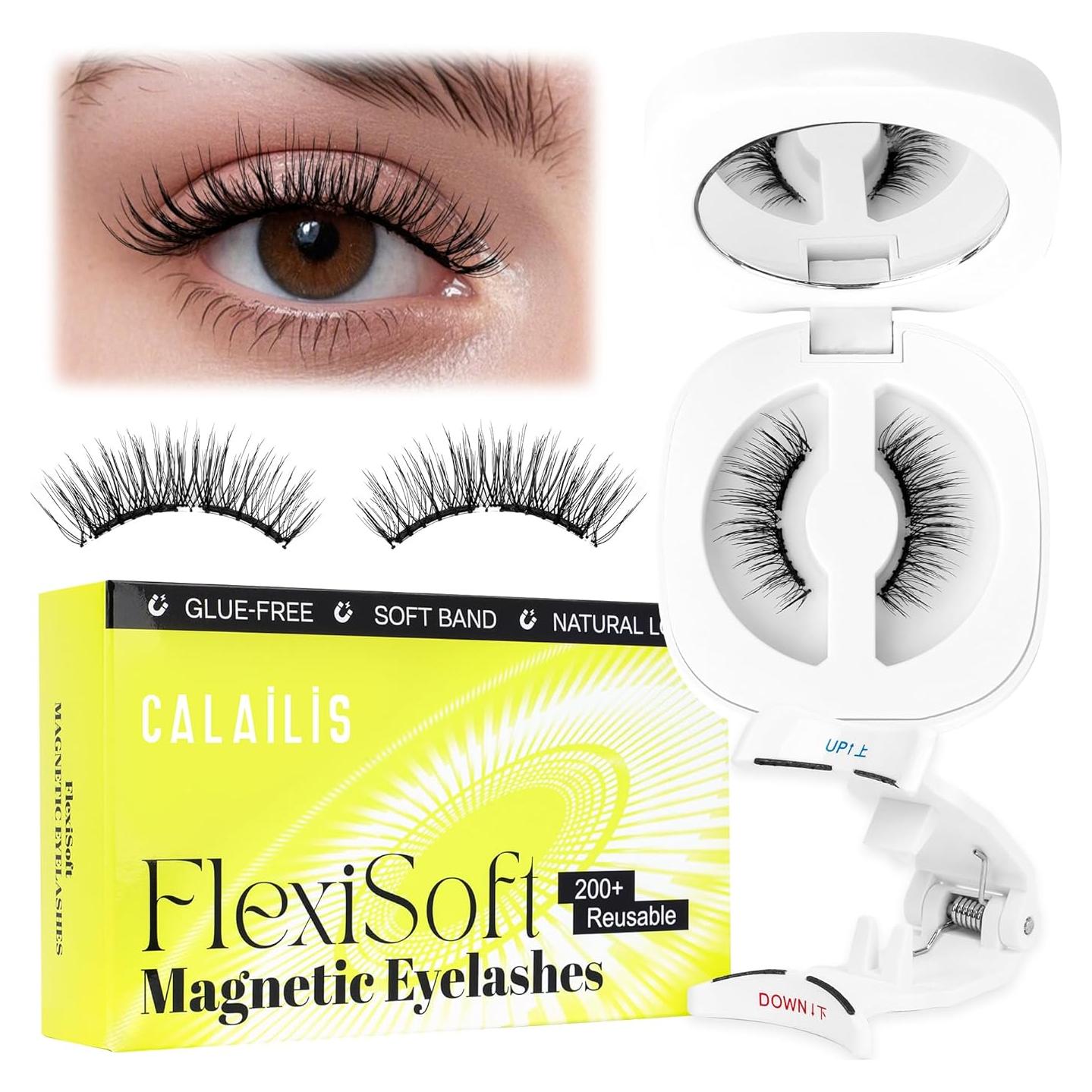 Pestañas Magnéticas CALAILIS Reutilizables con Aplicador 14x8.3cm