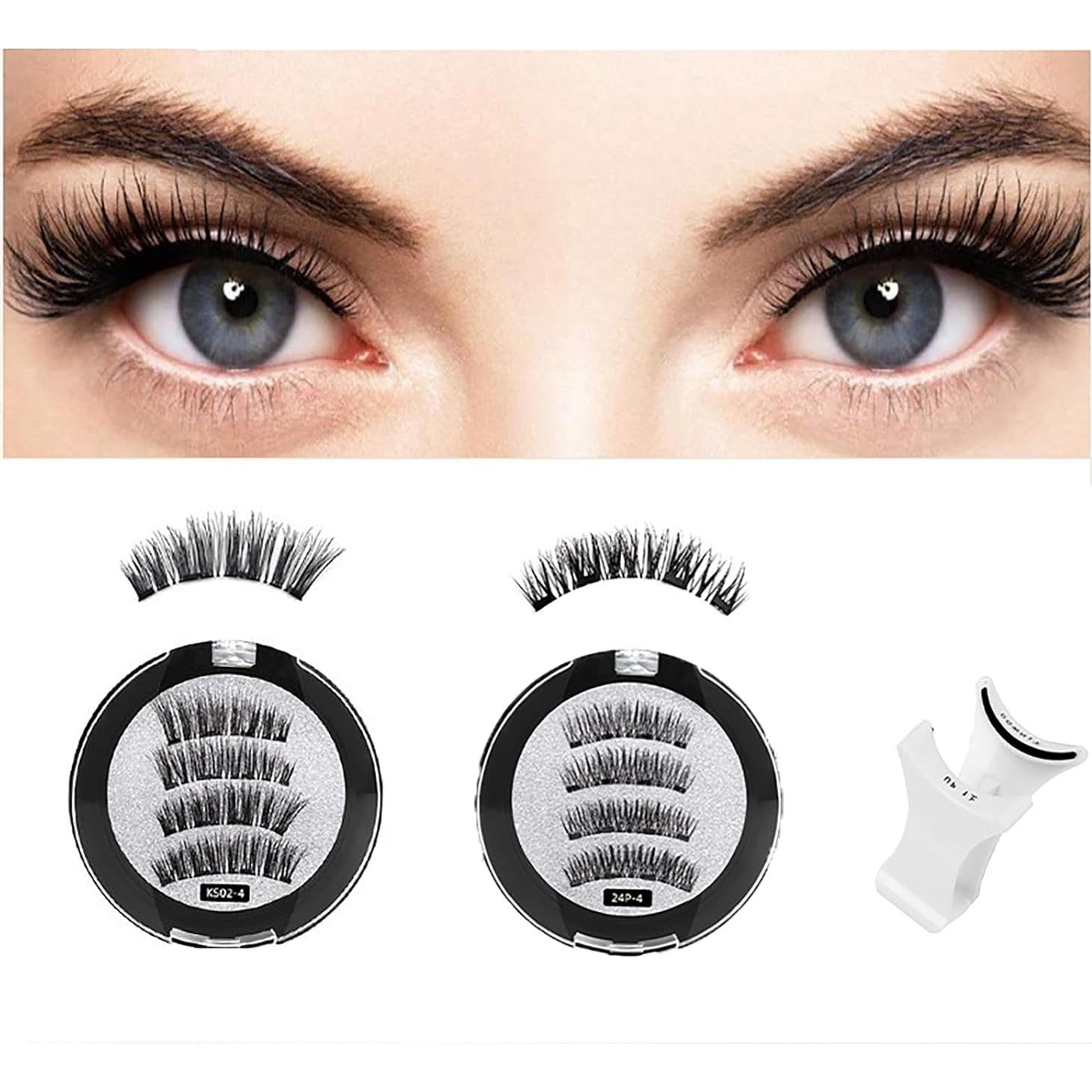 Kit de Pestañas Magnéticas Reutilizables BYETOCE - 4 Pares