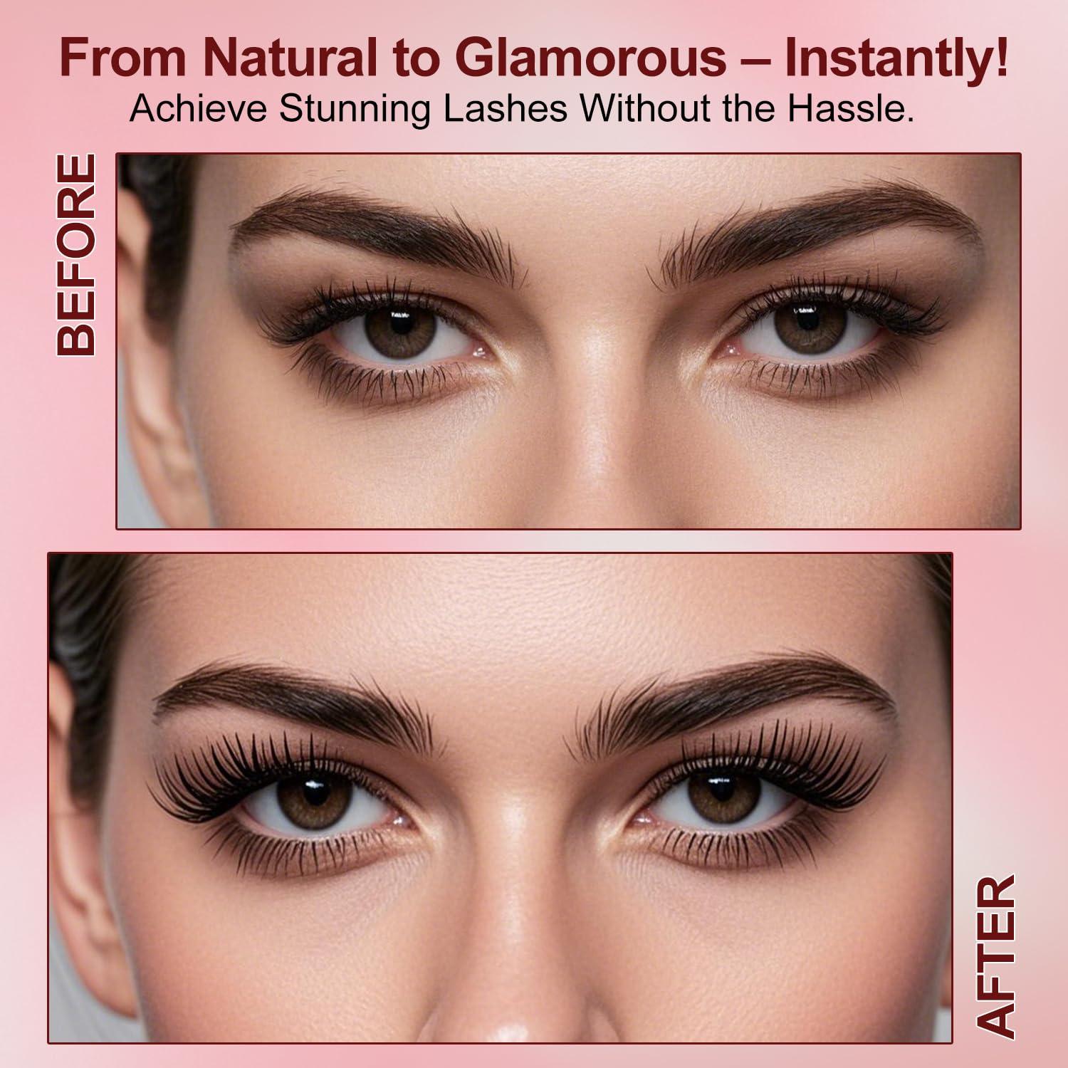 Kit de Pestañas Postizas Magnéticas Hexy Hardware - Reutilizables