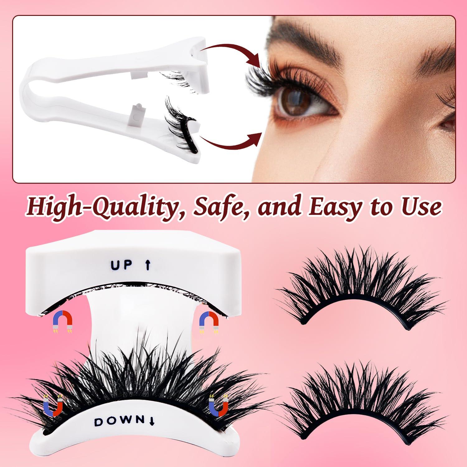 Kit de Pestañas Postizas Magnéticas Hexy Hardware - Reutilizables