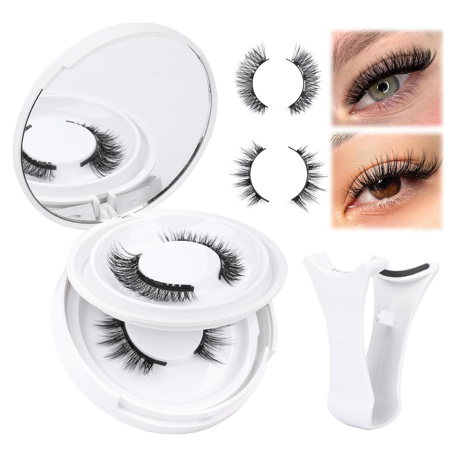 Pestañas Magnéticas Reutilizables Yawamica - 2 Estilos Naturales